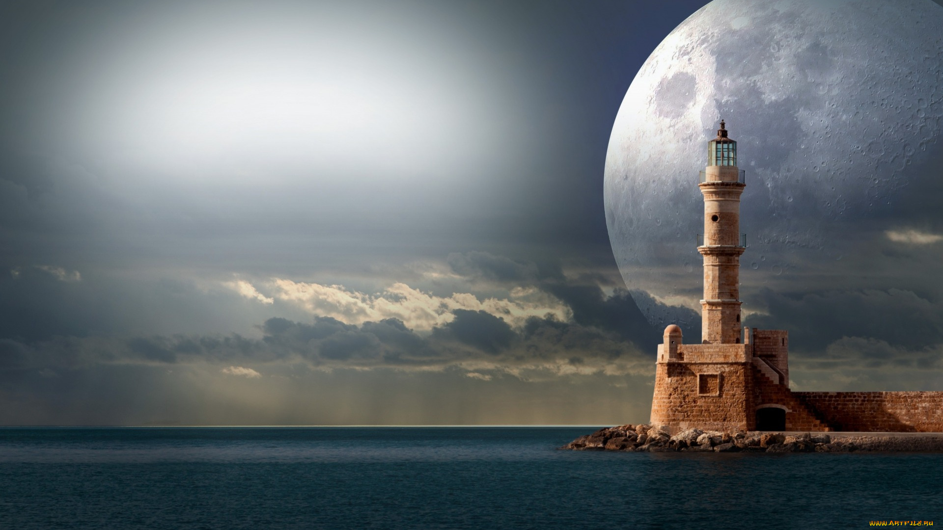 природа, маяки, побережье, маяк, небо, планета