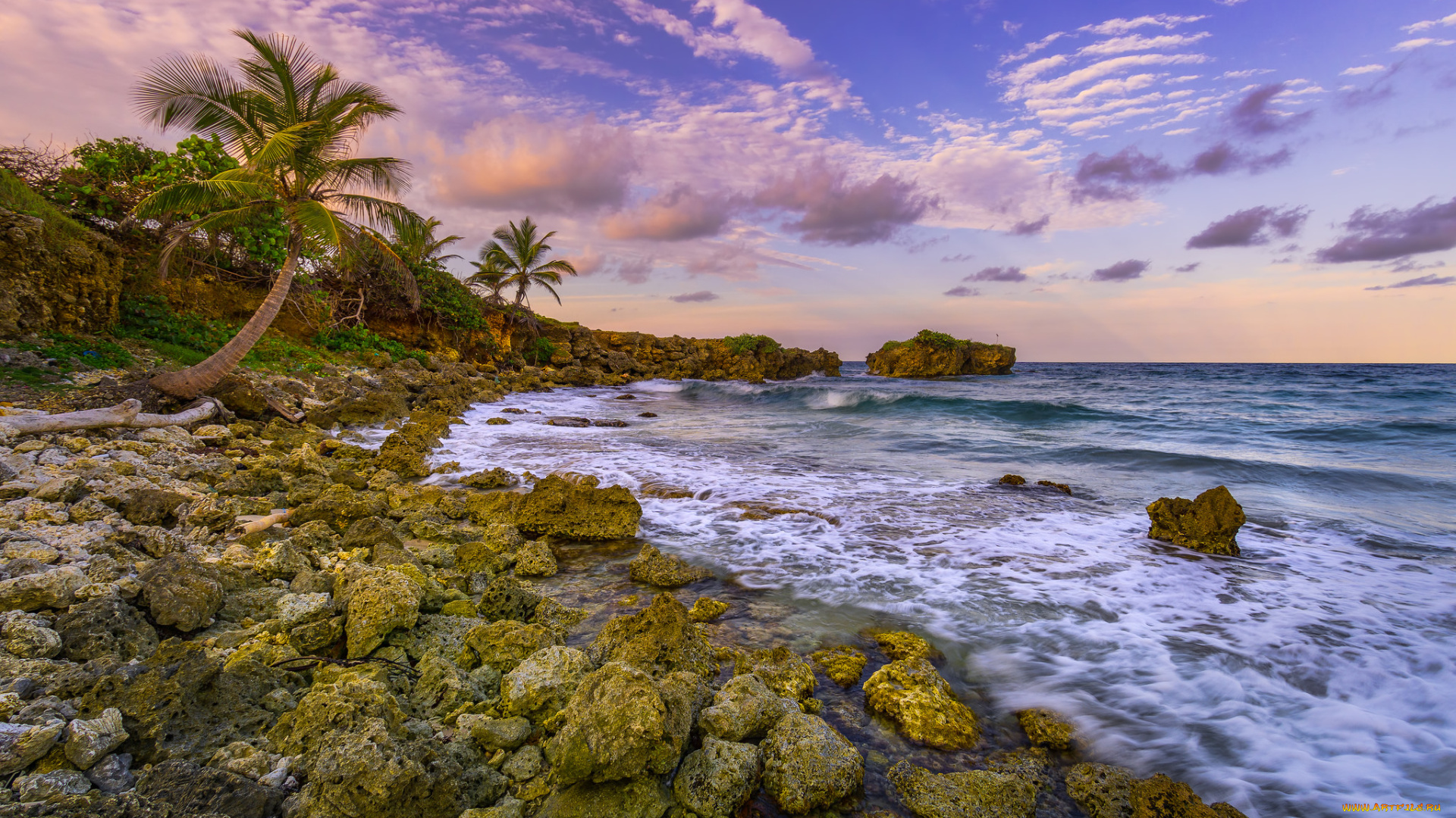 природа, побережье, простор