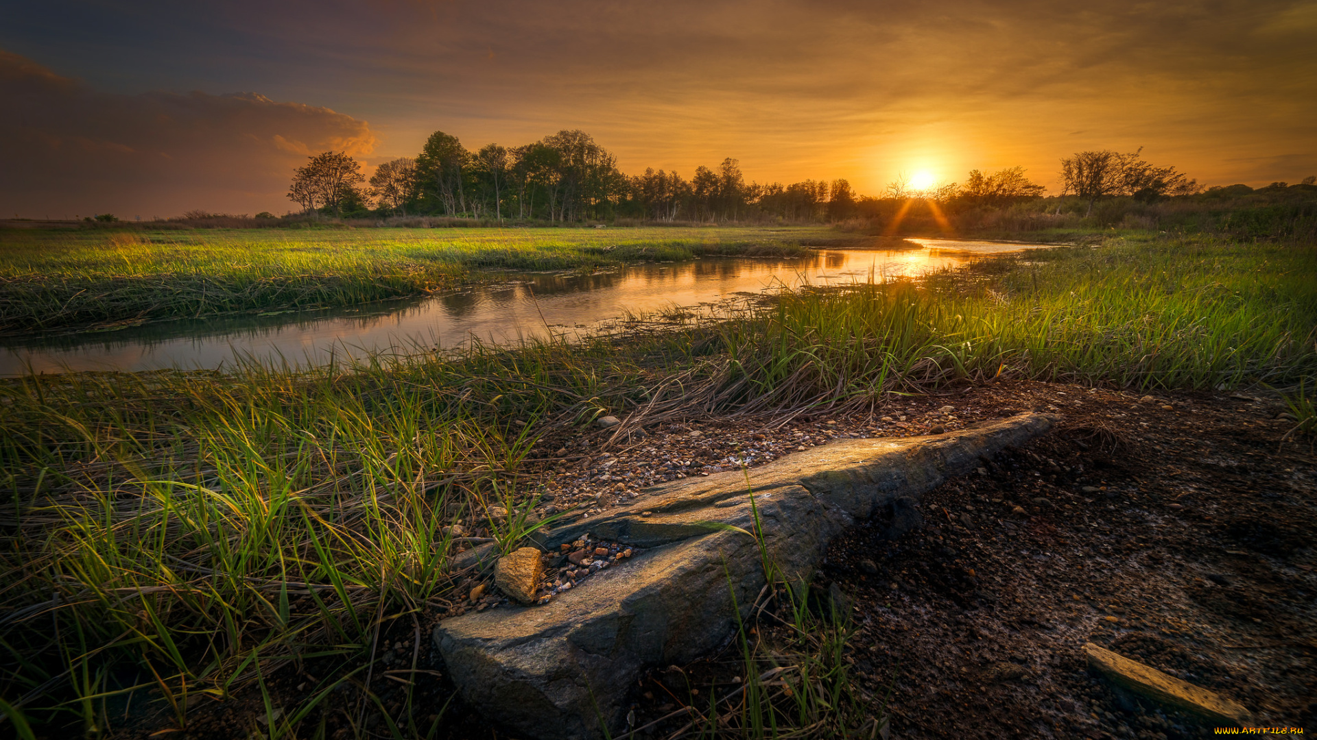 природа, восходы, закаты, простор