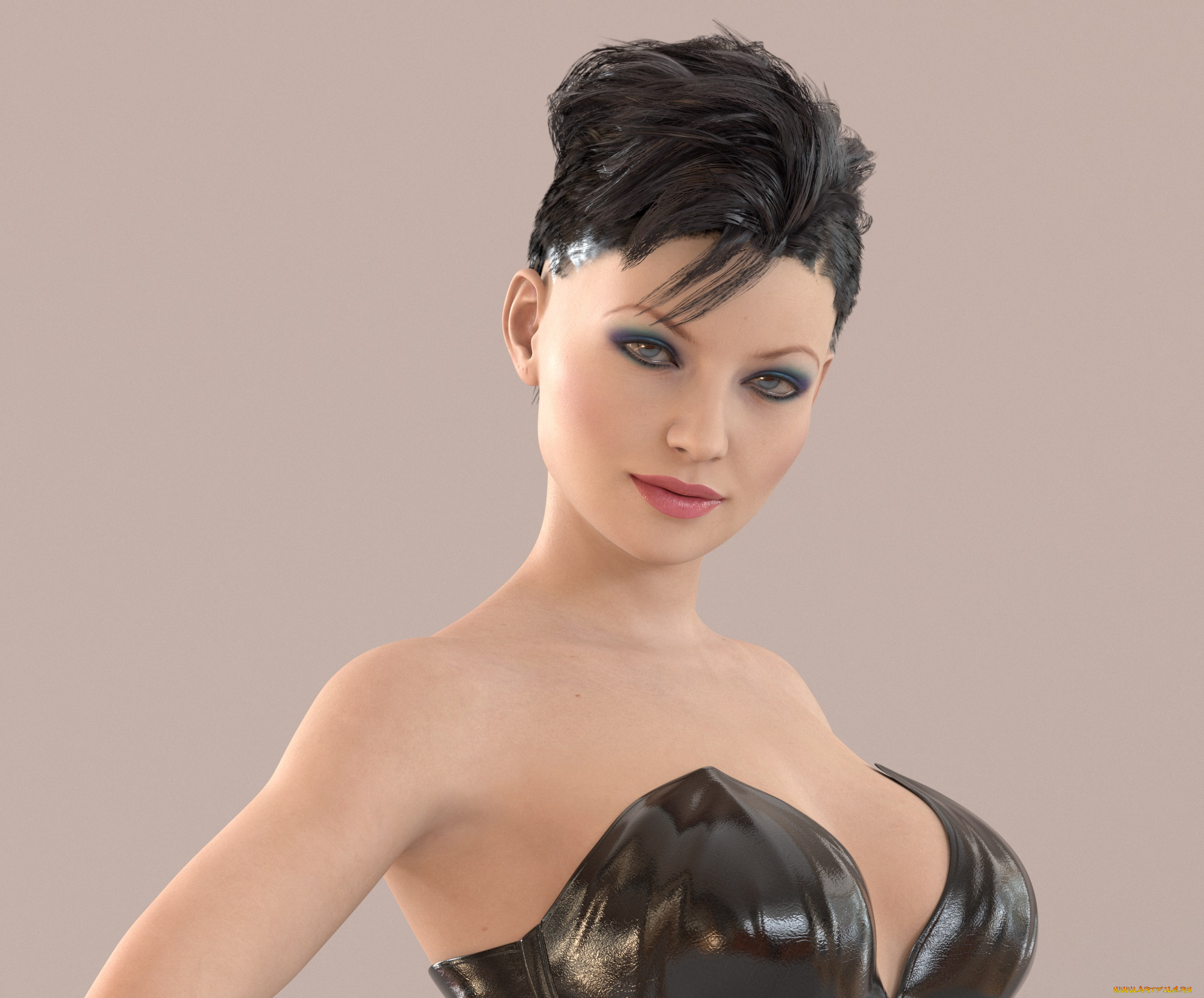 3д, графика, люди, , people, девушка, взгляд, фон