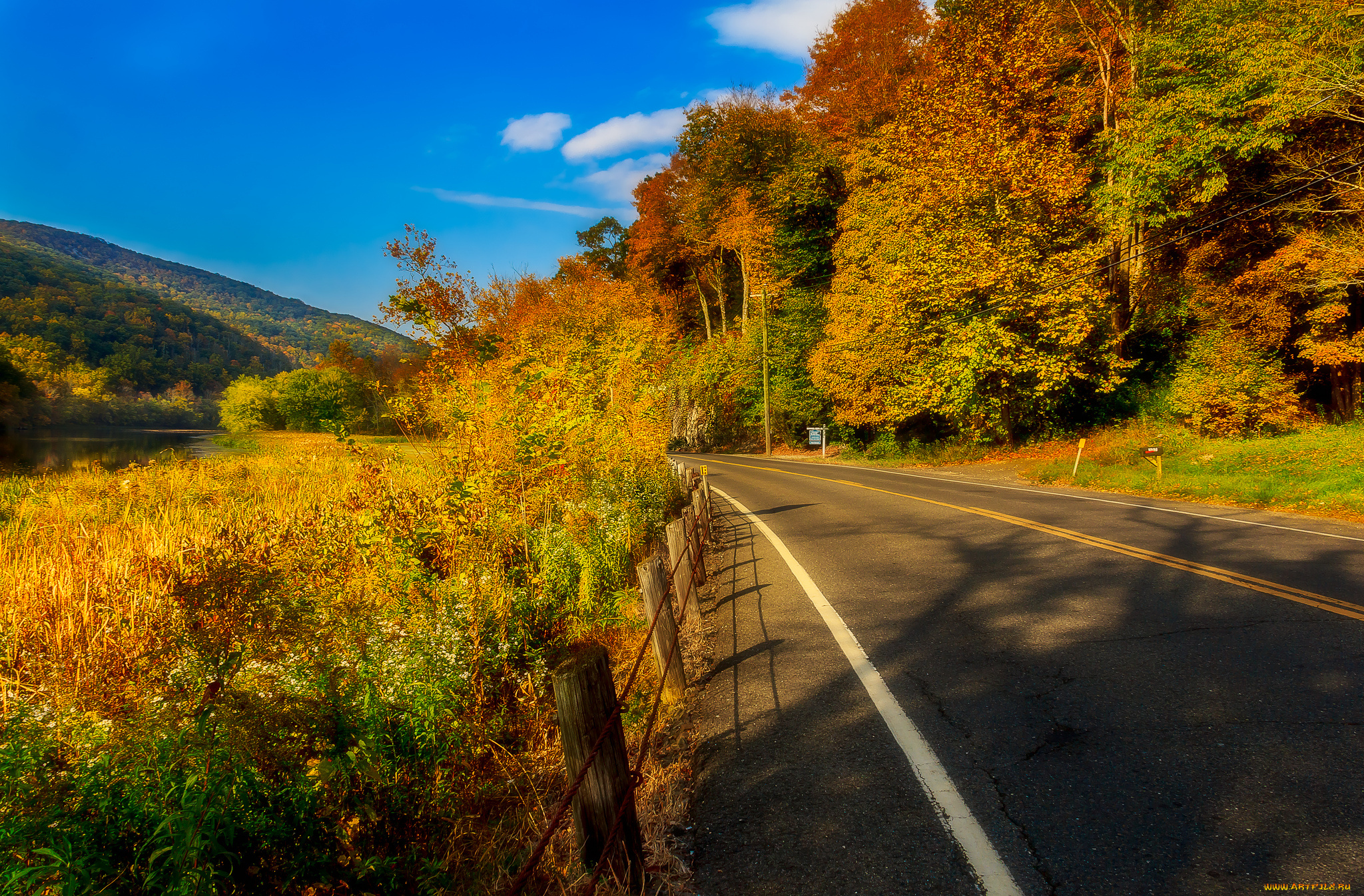 природа, дороги, простор