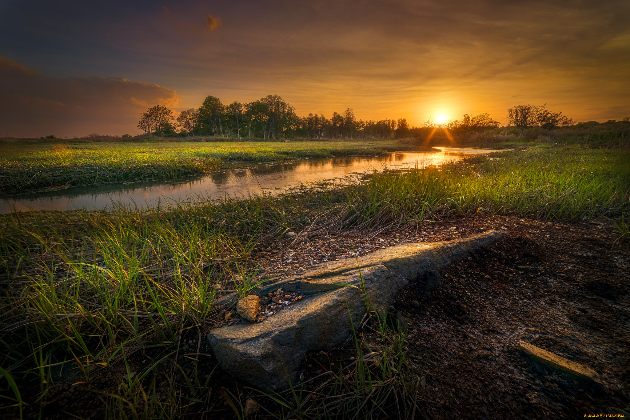 природа, восходы, закаты, простор