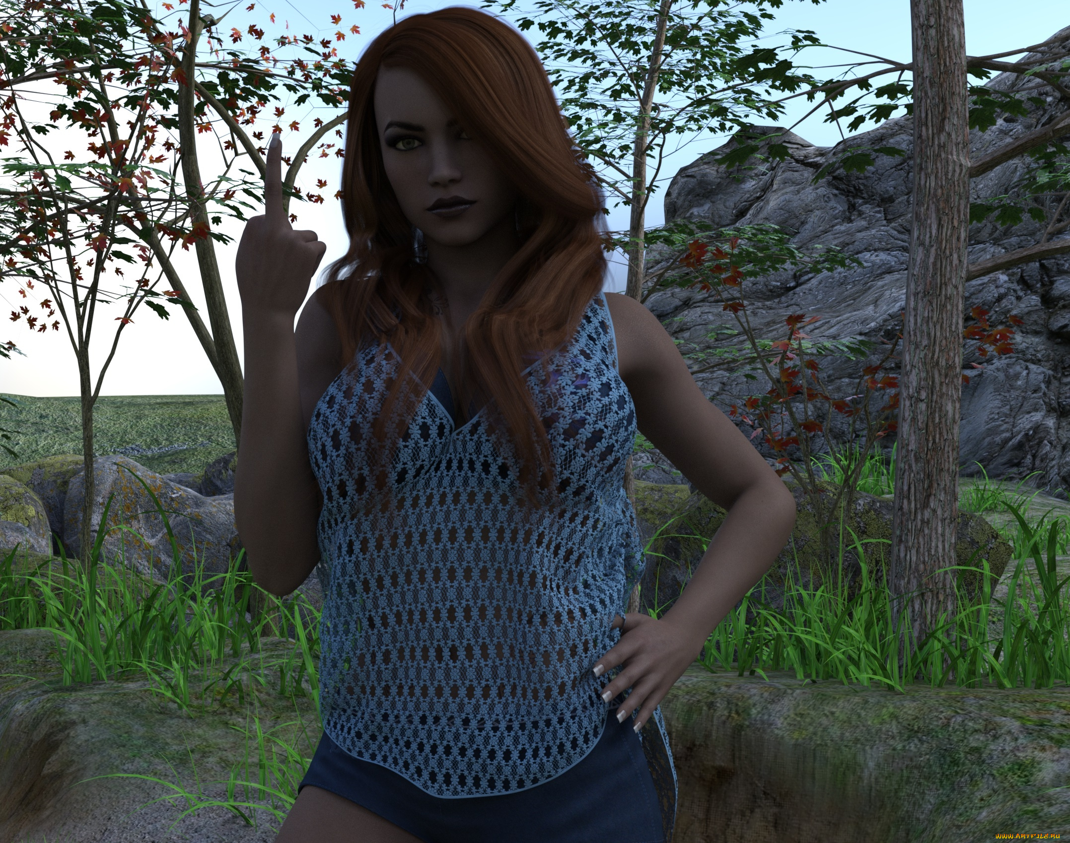 3д, графика, люди, , people, девушка, взгляд, фон