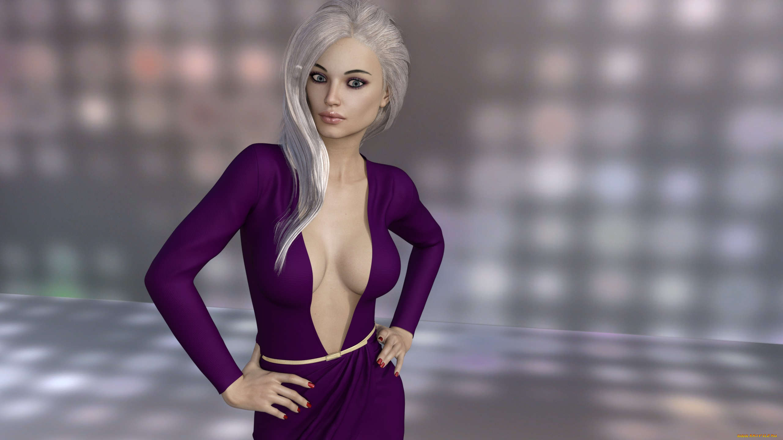 3д, графика, люди, , people, девушка, взгляд, фон