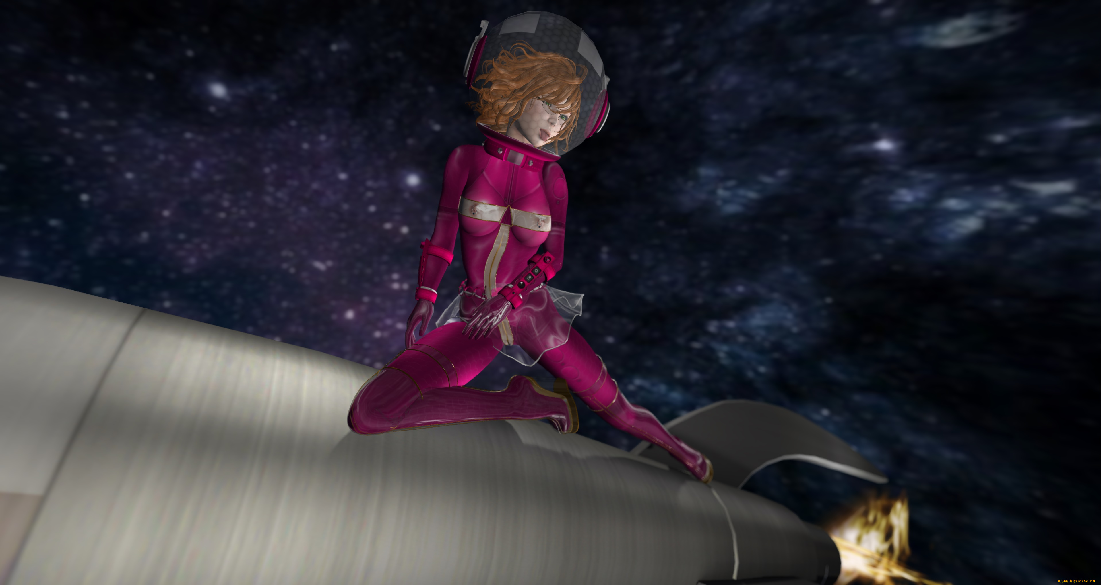 3д, графика, фантазия, , fantasy, девушка, фон, взгляд