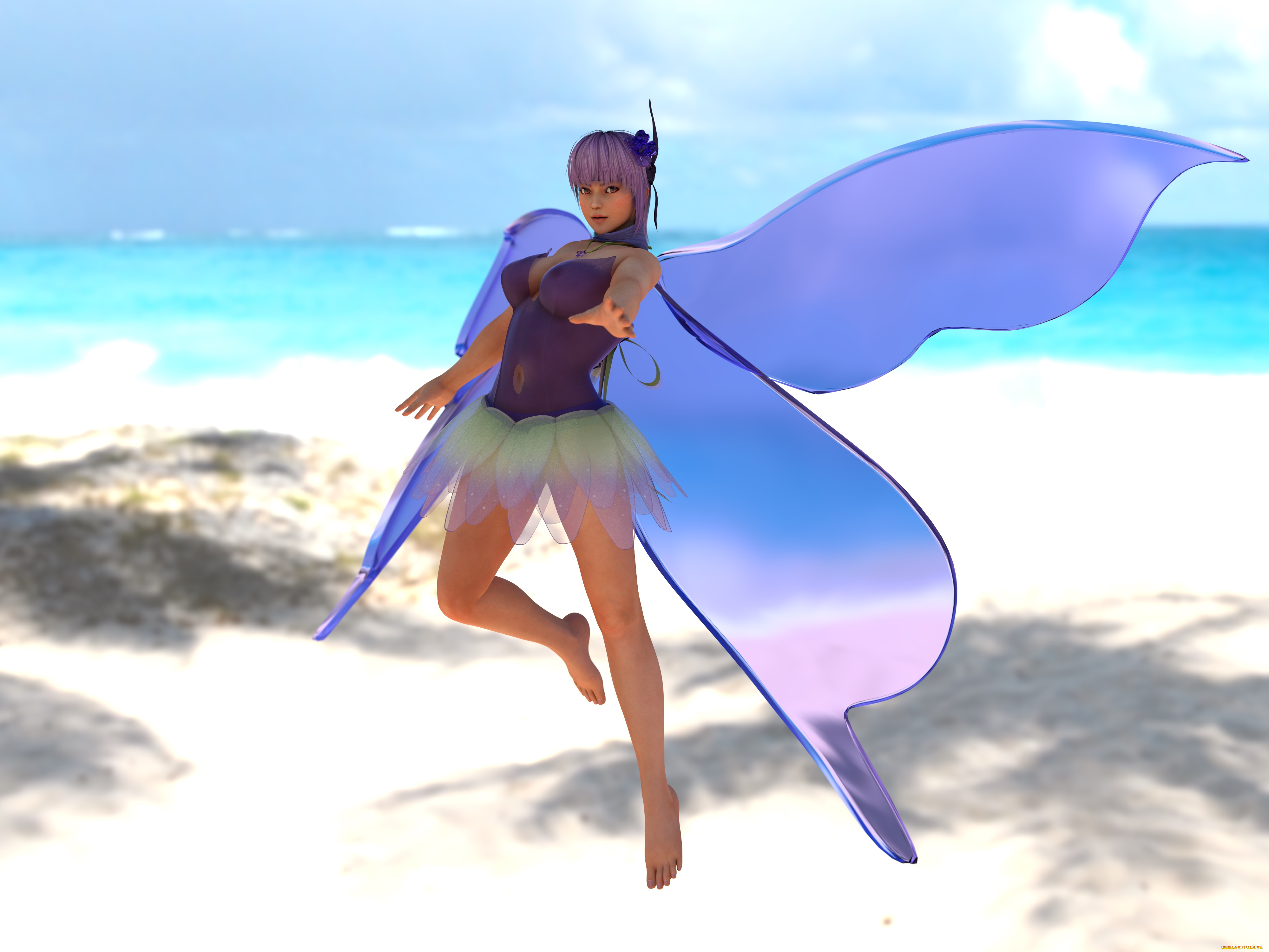 3д, графика, эльфы, , elves, фея, взгляд, фон