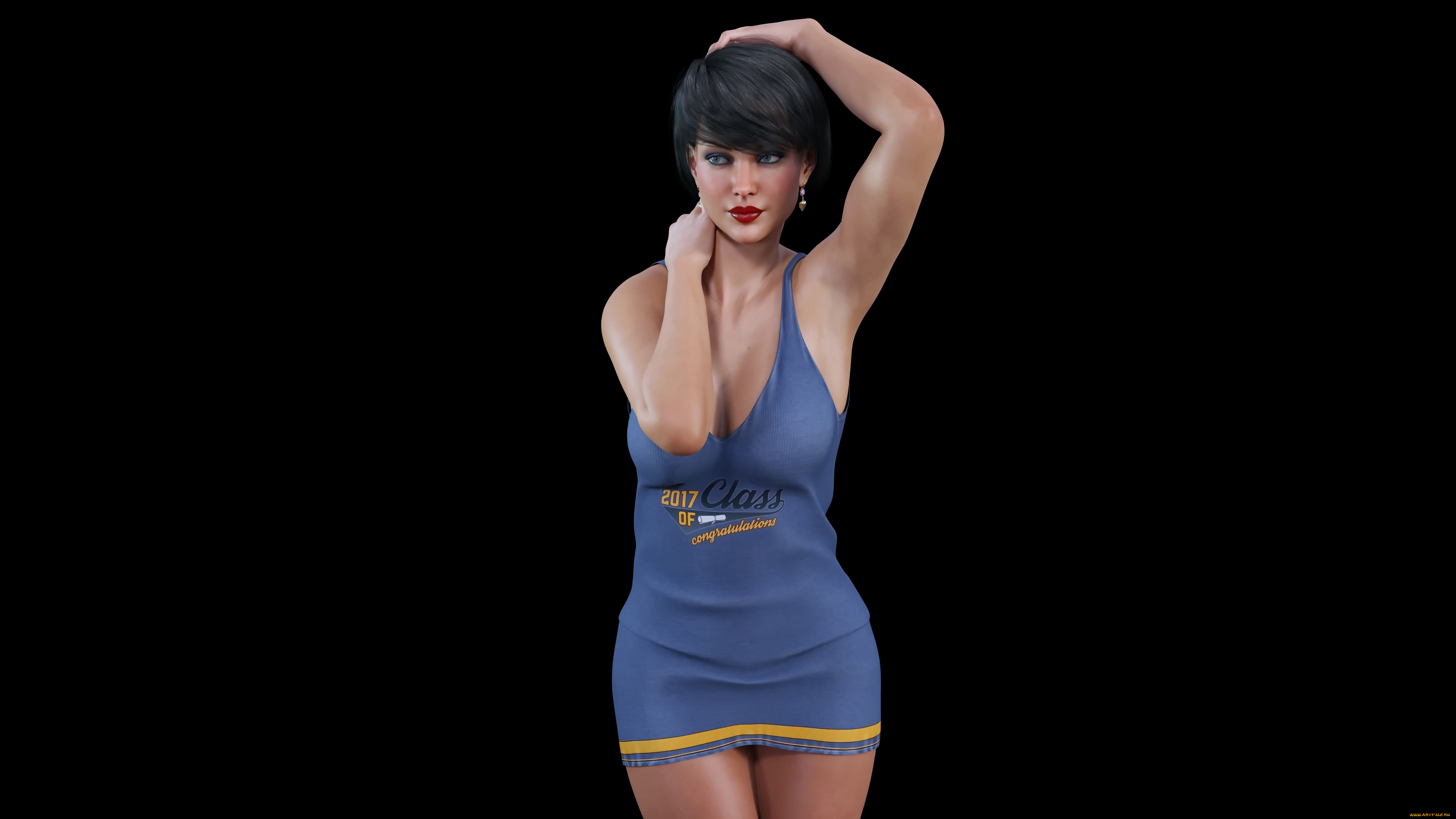 3д, графика, люди, , people, девушка, взгляд, фон