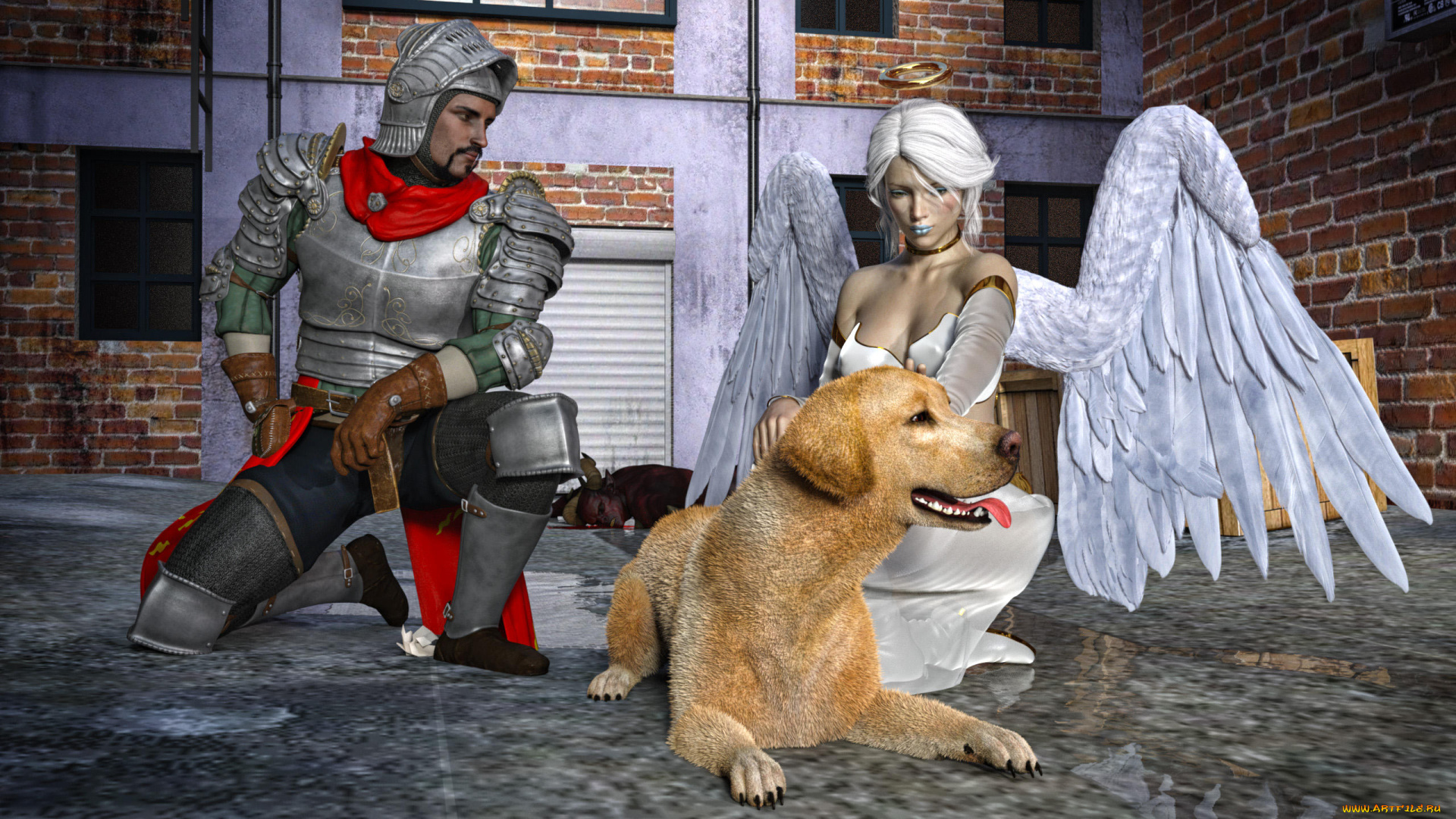 3д, графика, фантазия, , fantasy, фон, взгляд, девушка