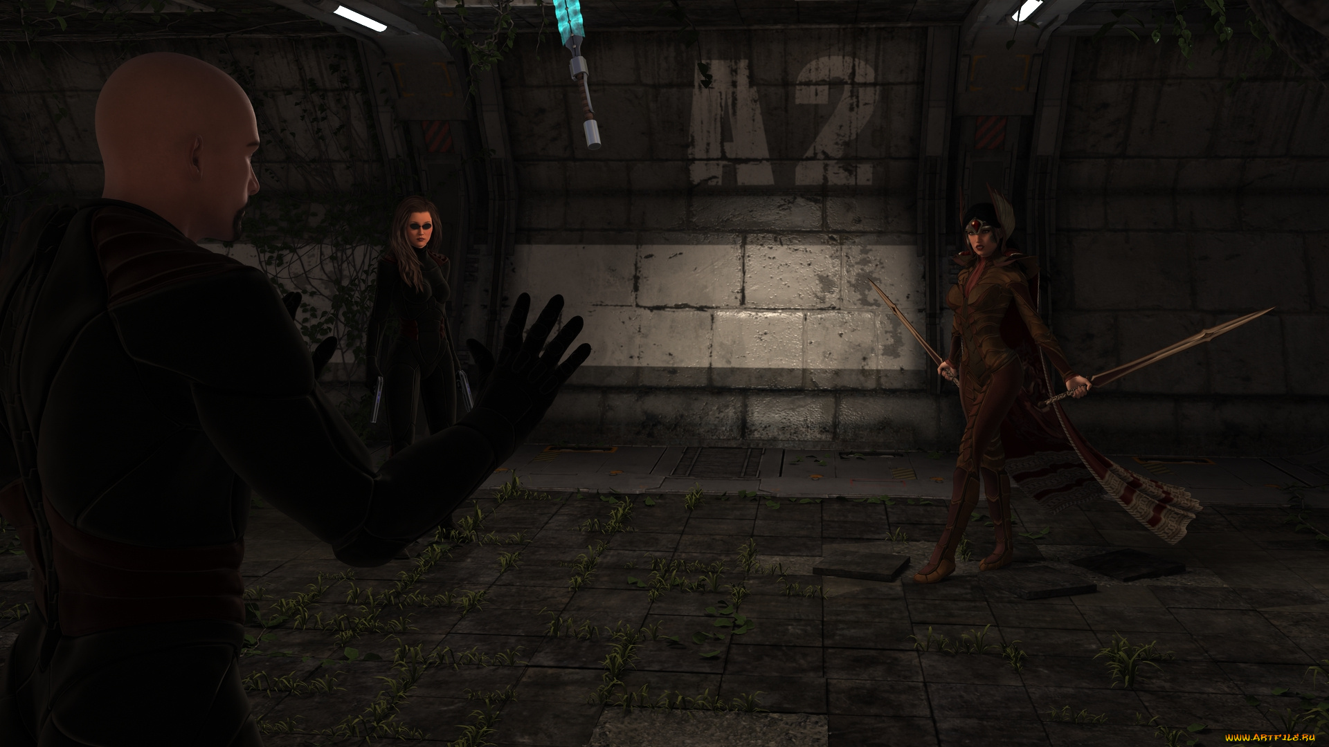 3д, графика, фантазия, , fantasy, фон, взгляд, девушка