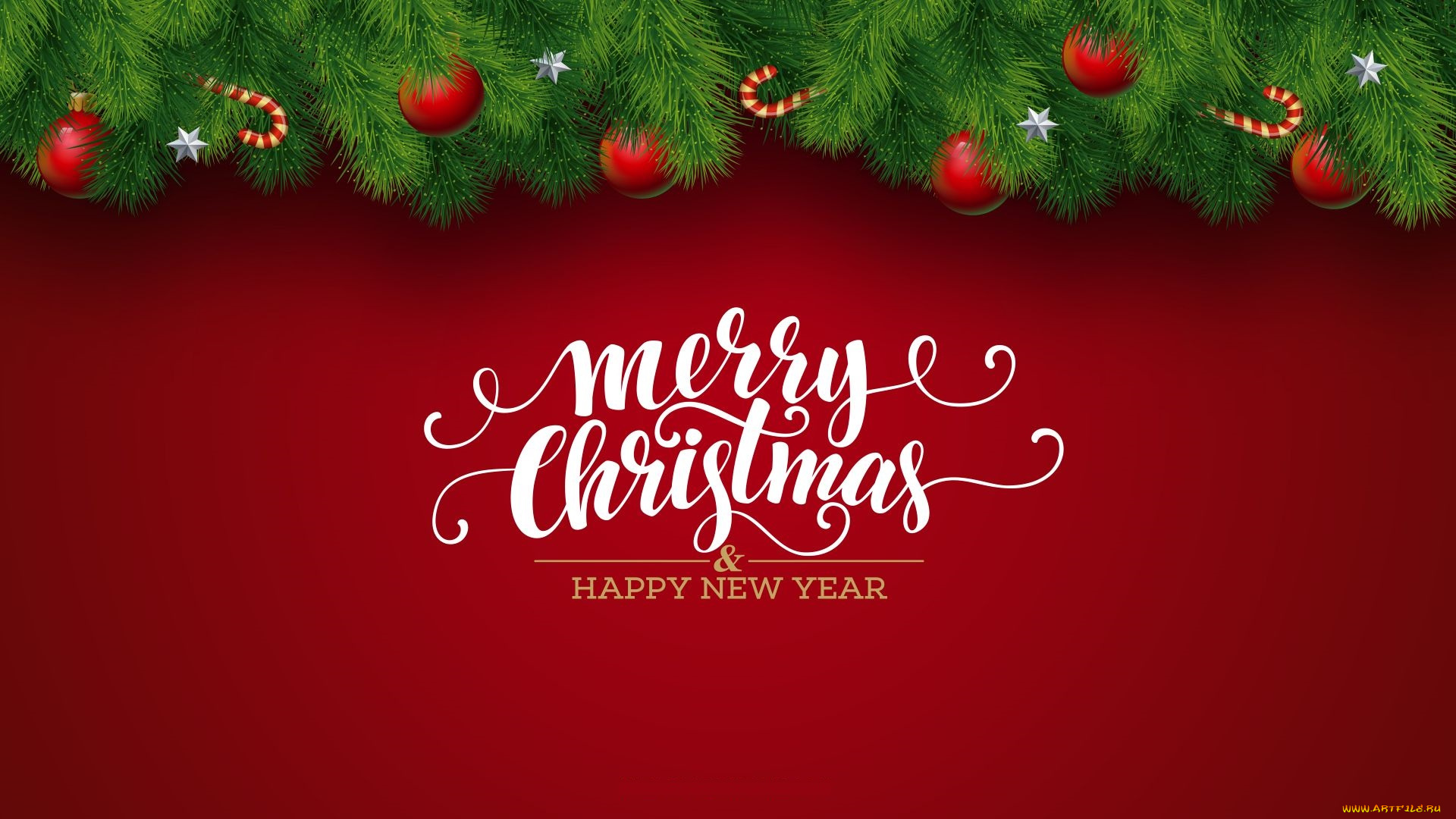 праздничные, векторная, графика, , новый, год, фон, шары, ветки