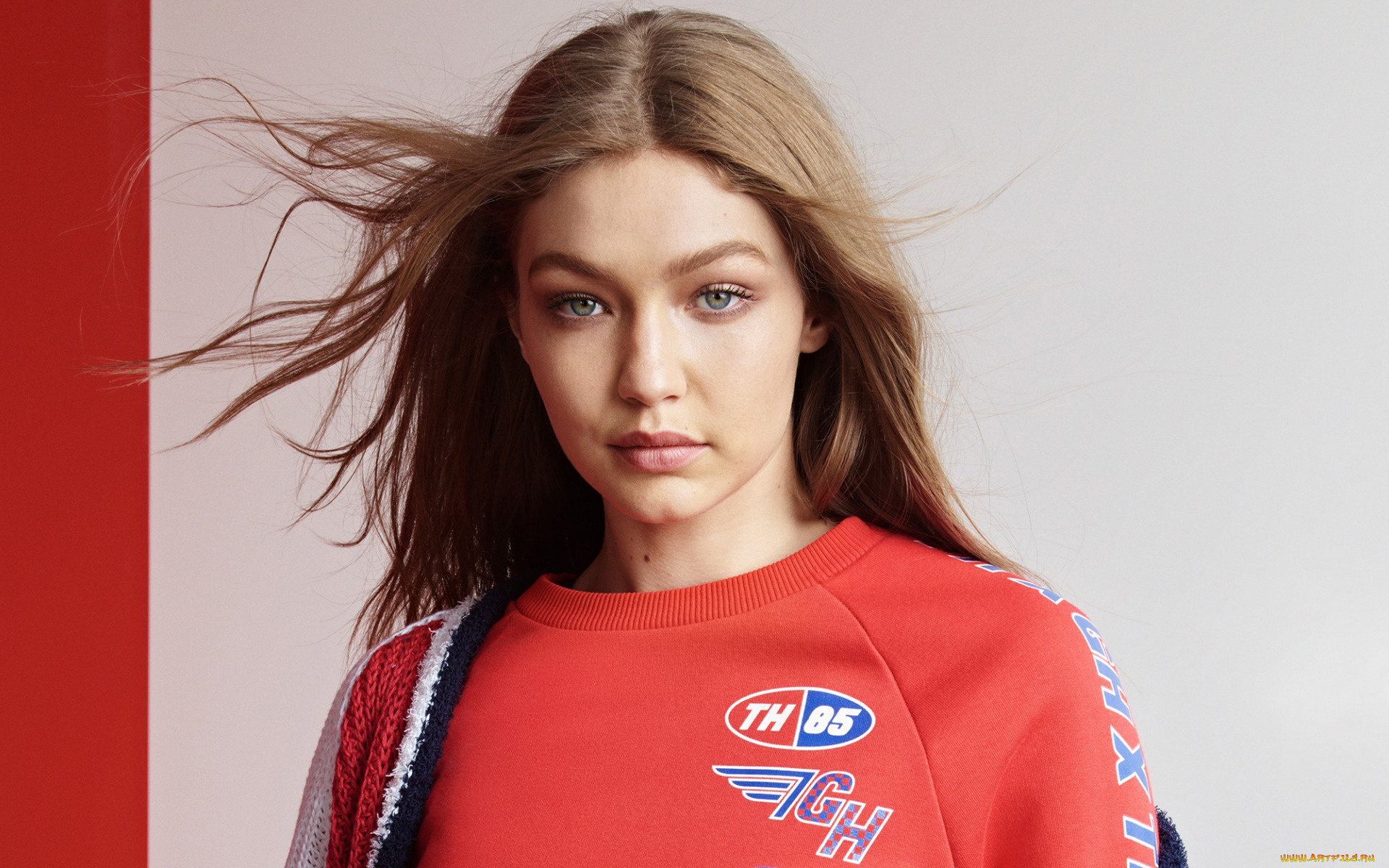 девушки, gigi, hadid, взгляд