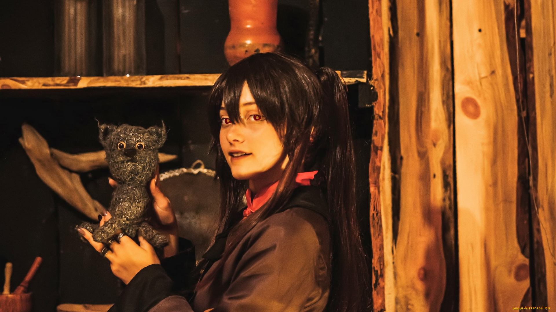 девушки, -, креатив, , косплей, образ, костюм, полки