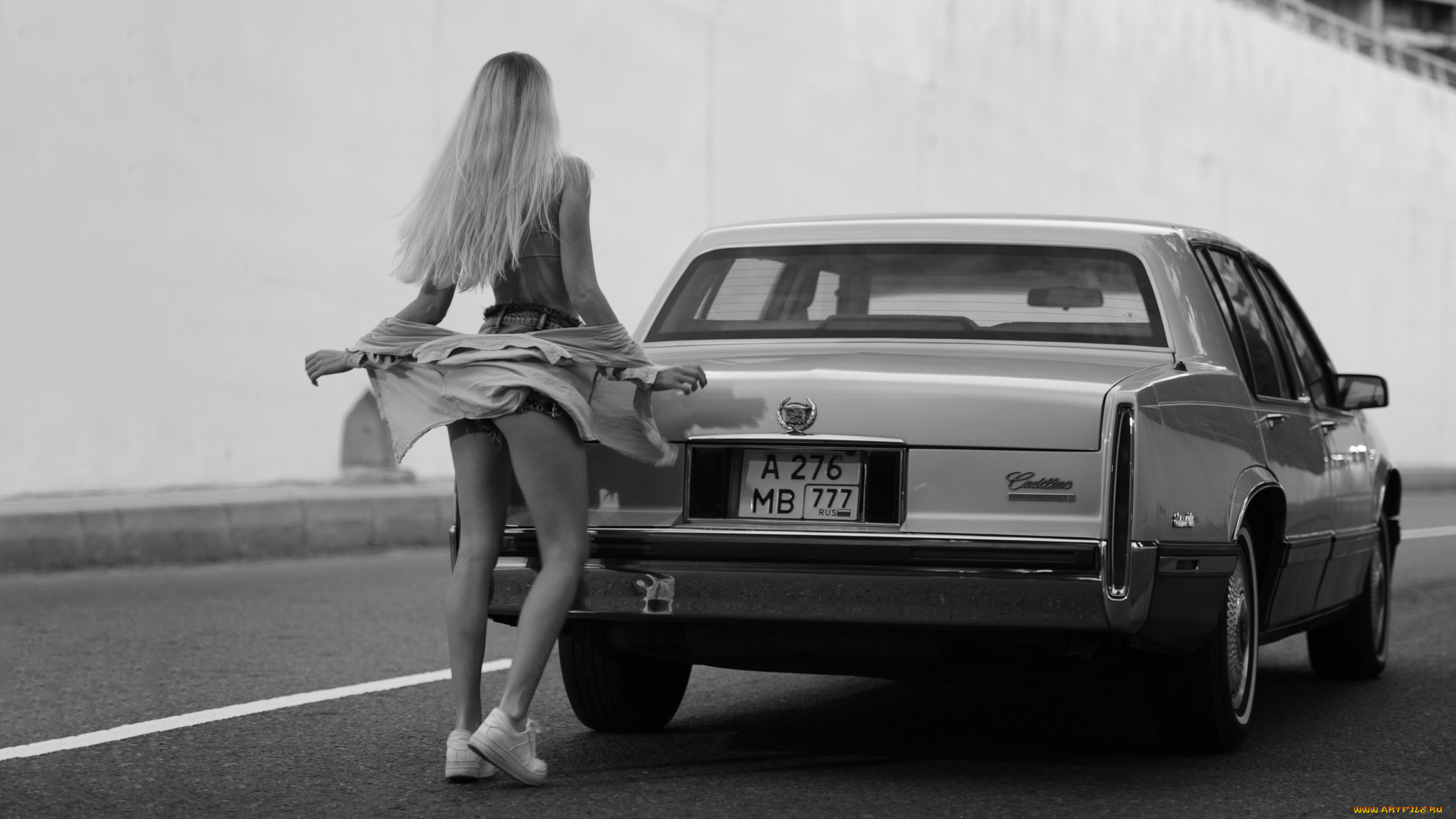 автомобили, -авто, с, девушками, cadillac, de, ville