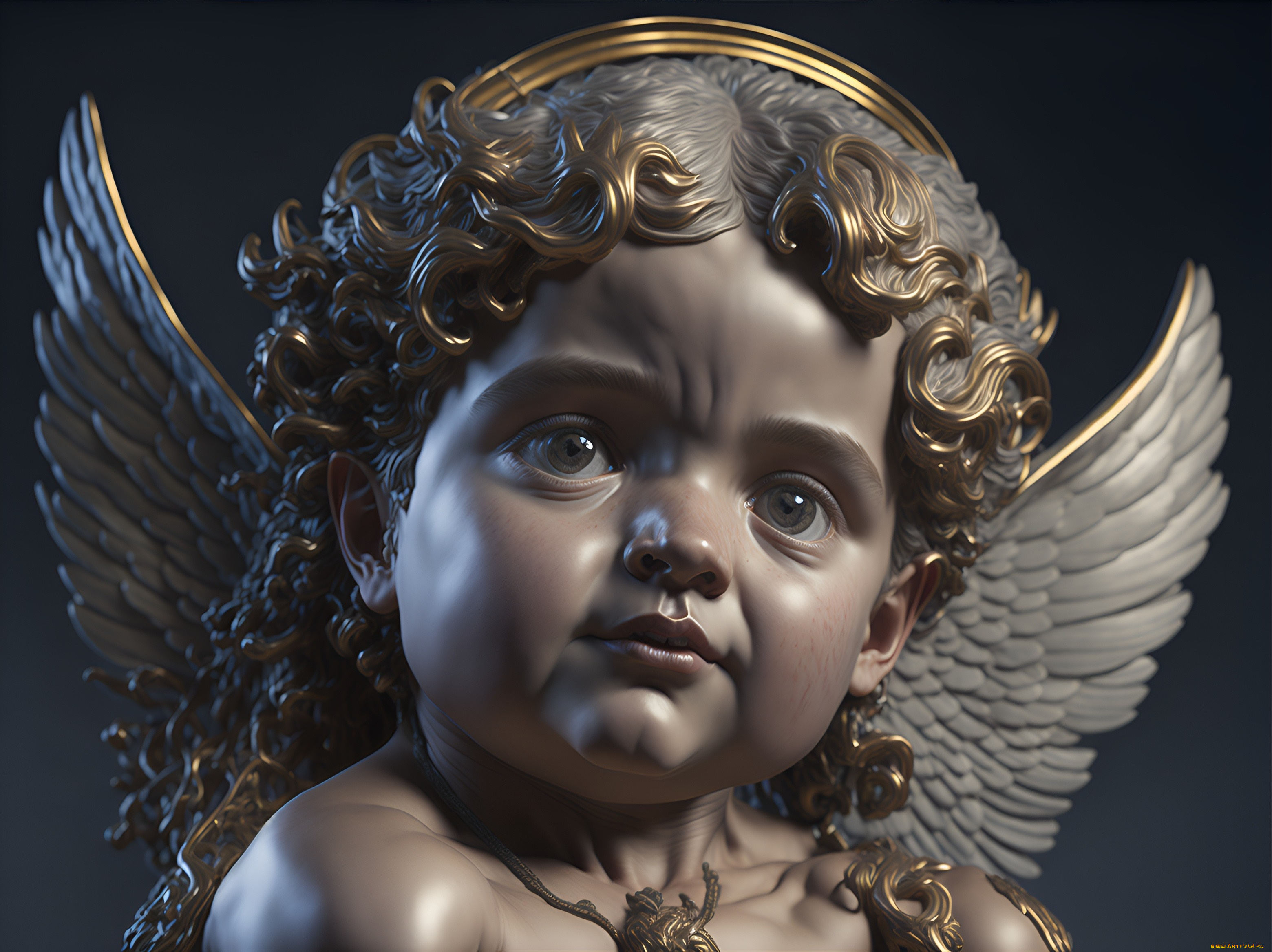 разное, рельефы, , статуи, , музейные, экспонаты, ангел, голова, статуя