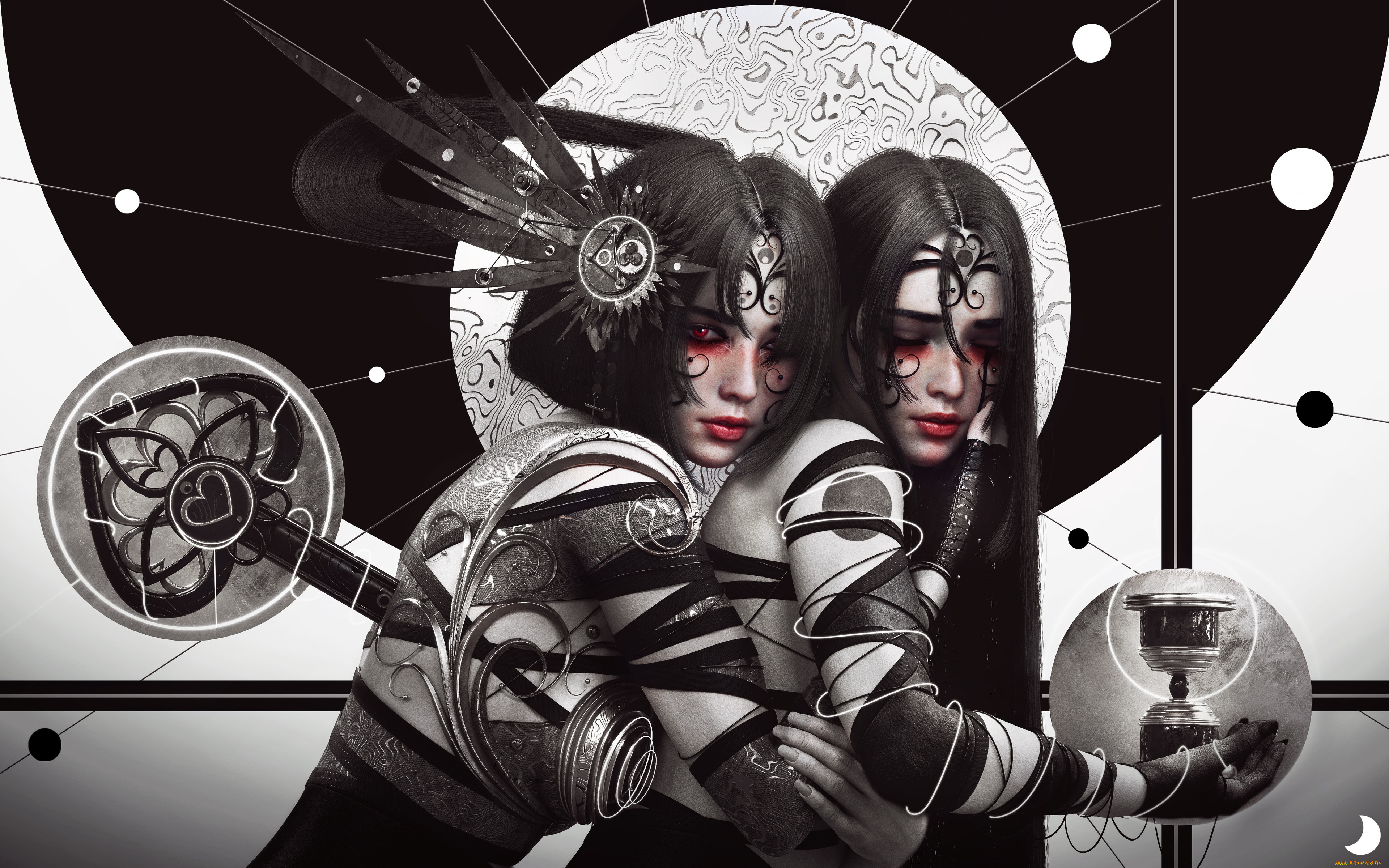 3д, графика, фантазия, , fantasy, девушки