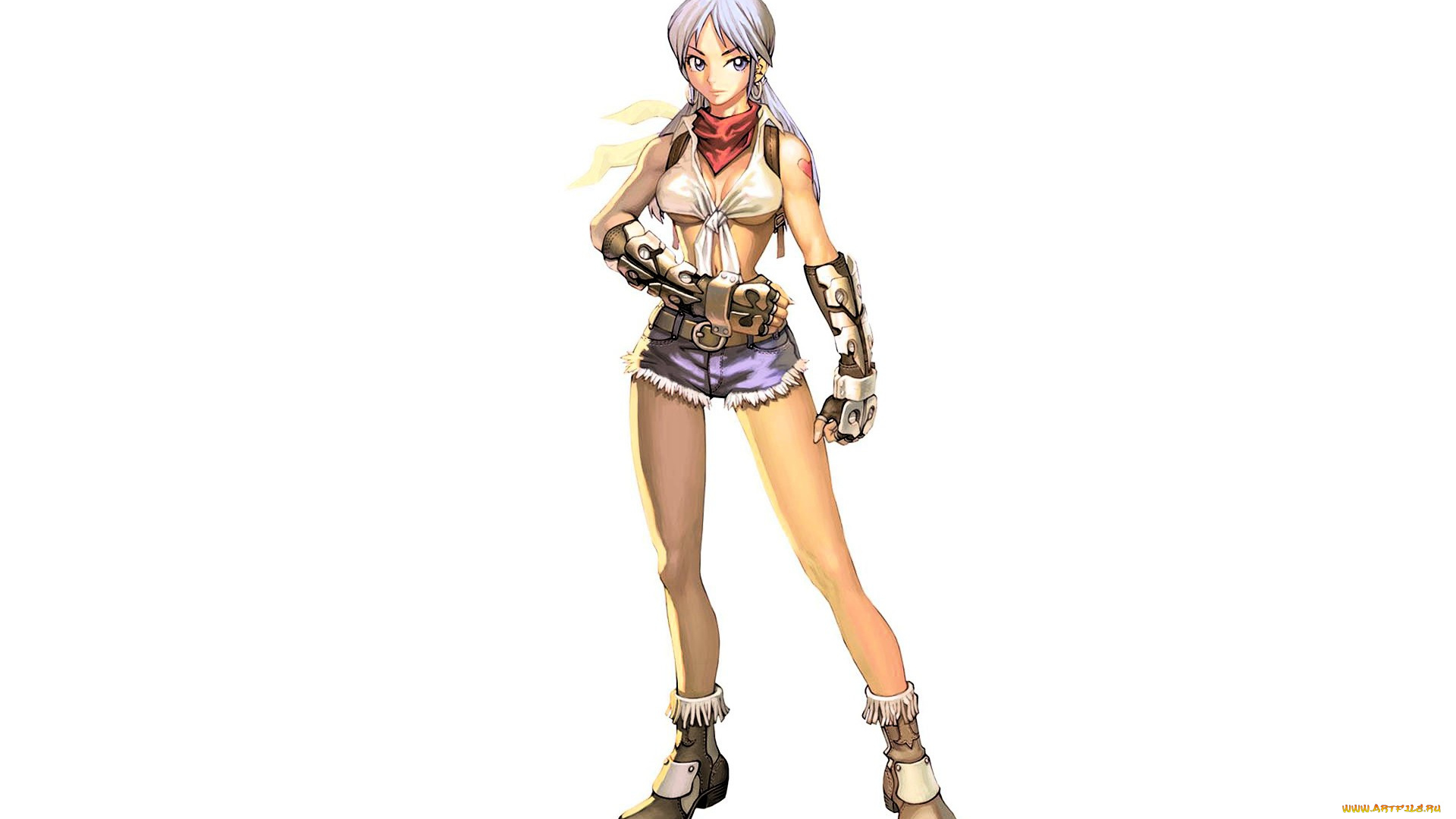 видео, игры, ragnarok, online, девушка, топ, шорты, перчатки