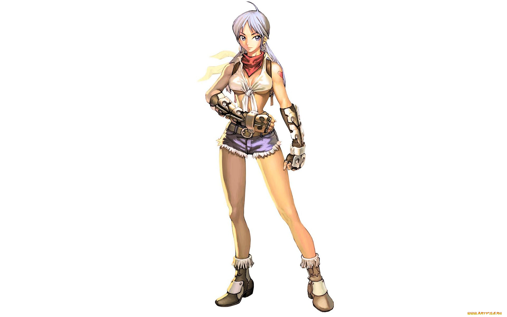 видео, игры, ragnarok, online, девушка, топ, шорты, перчатки