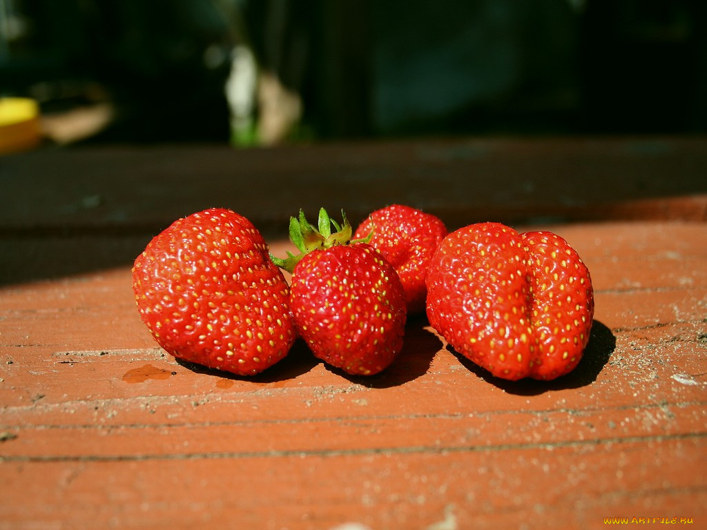 еда, клубника, земляника