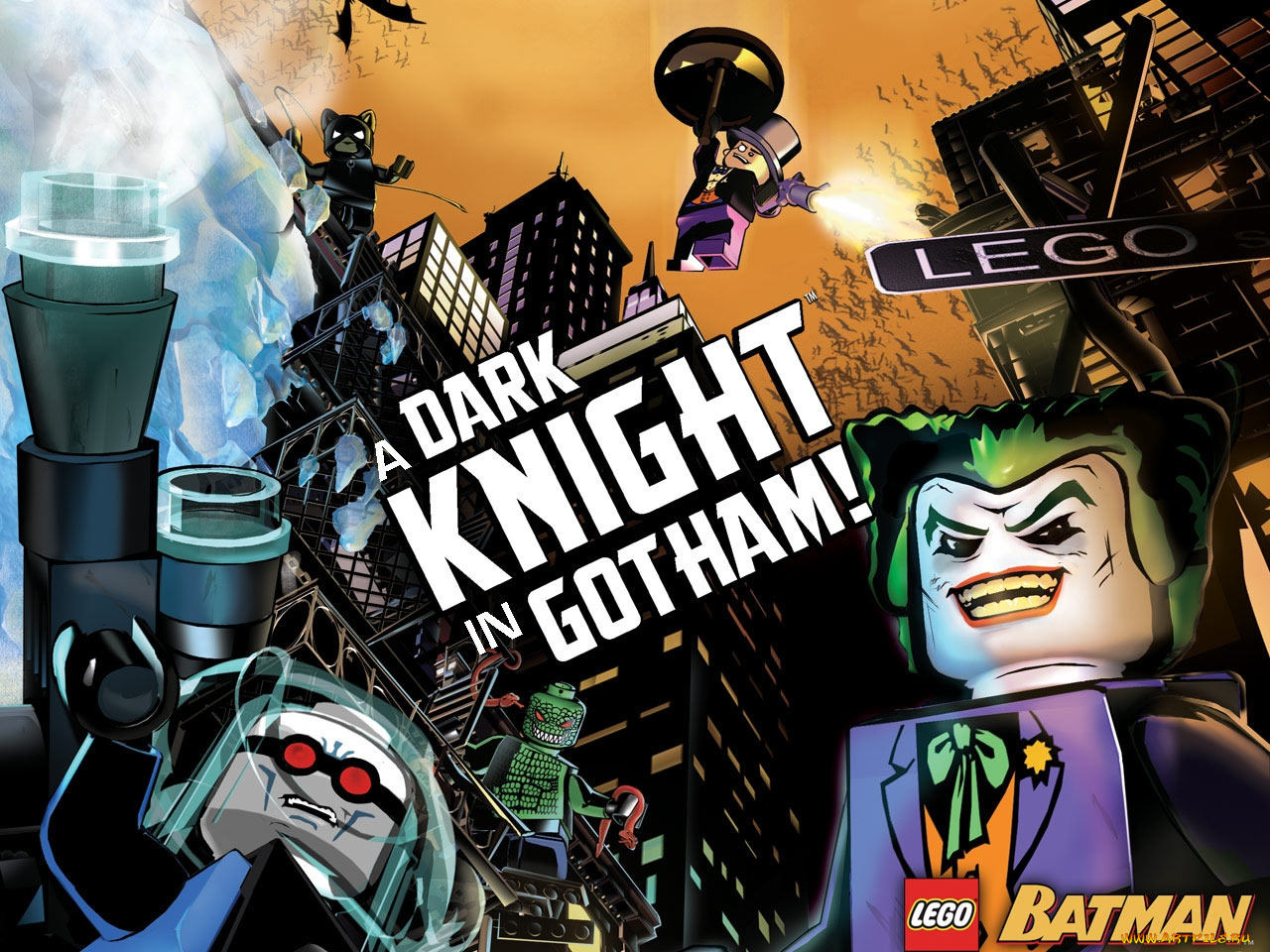 видео, игры, lego, batman, the, video, game