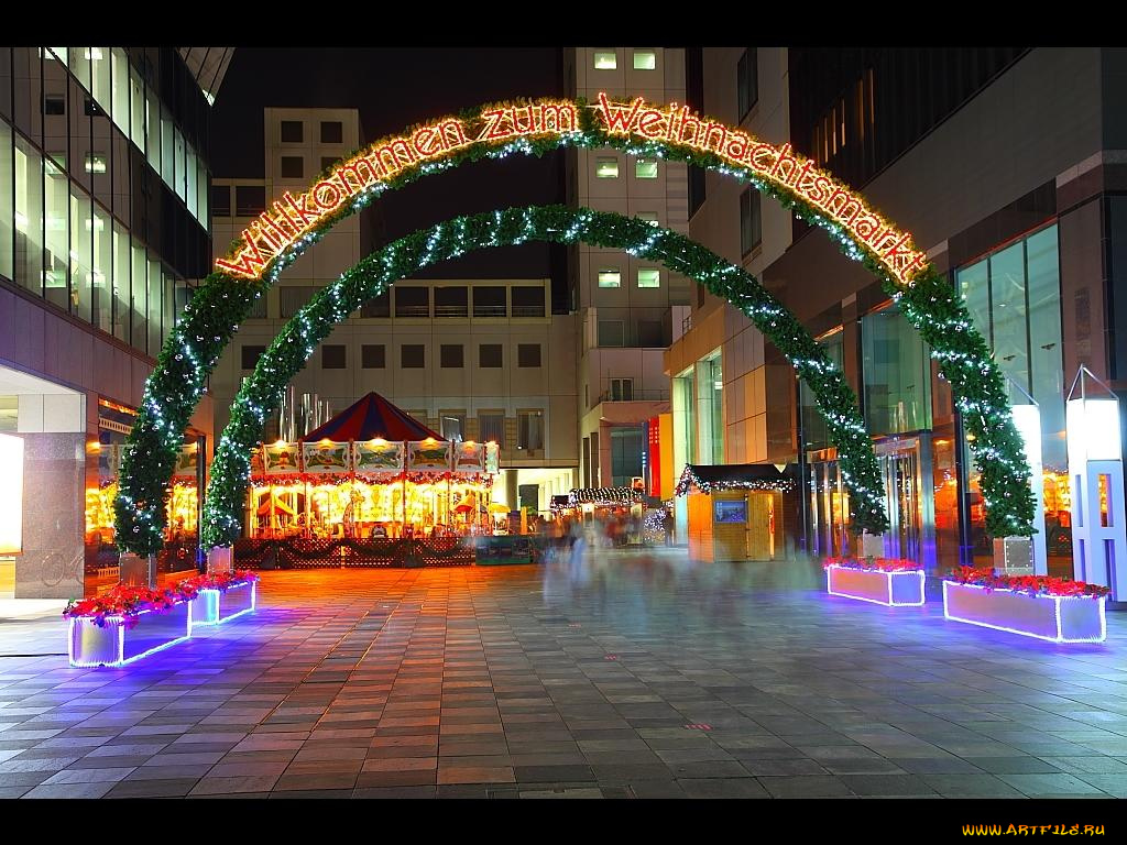 праздничные, новогодние, пейзажи