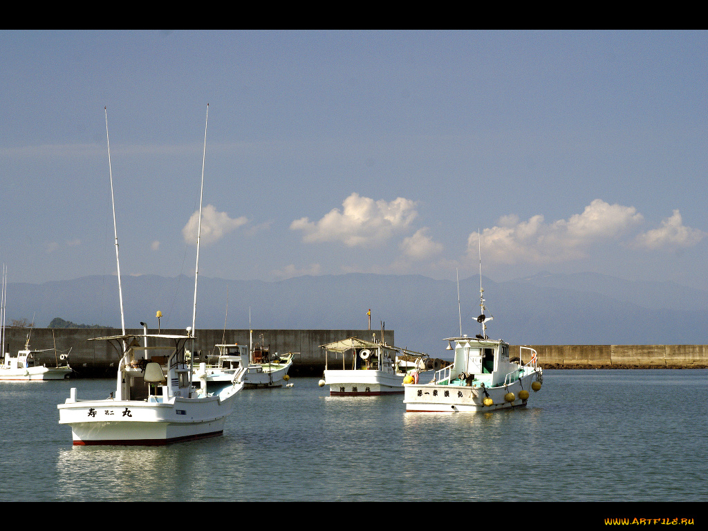 корабли, разные, вместе