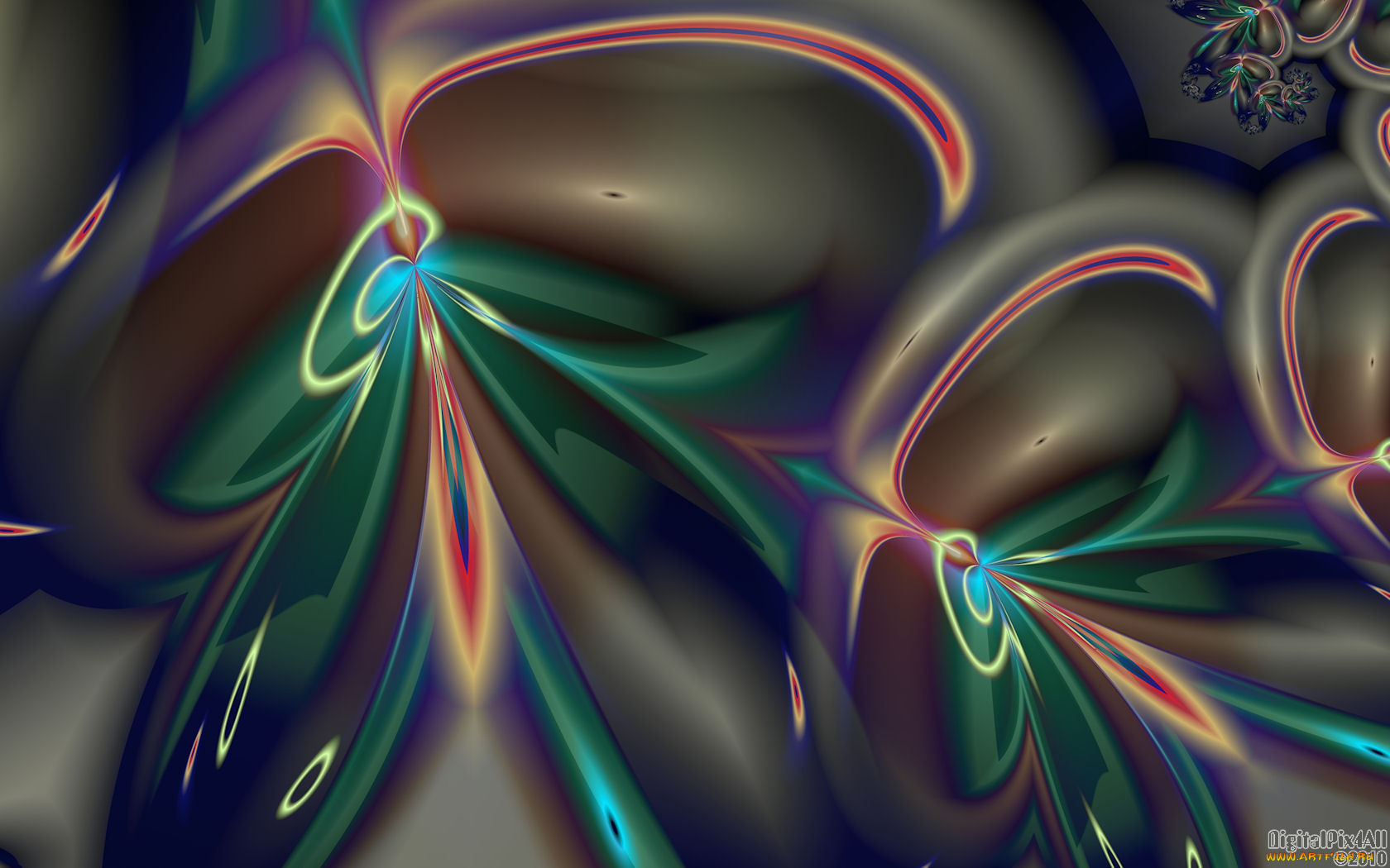 3д, графика, fractal, фракталы