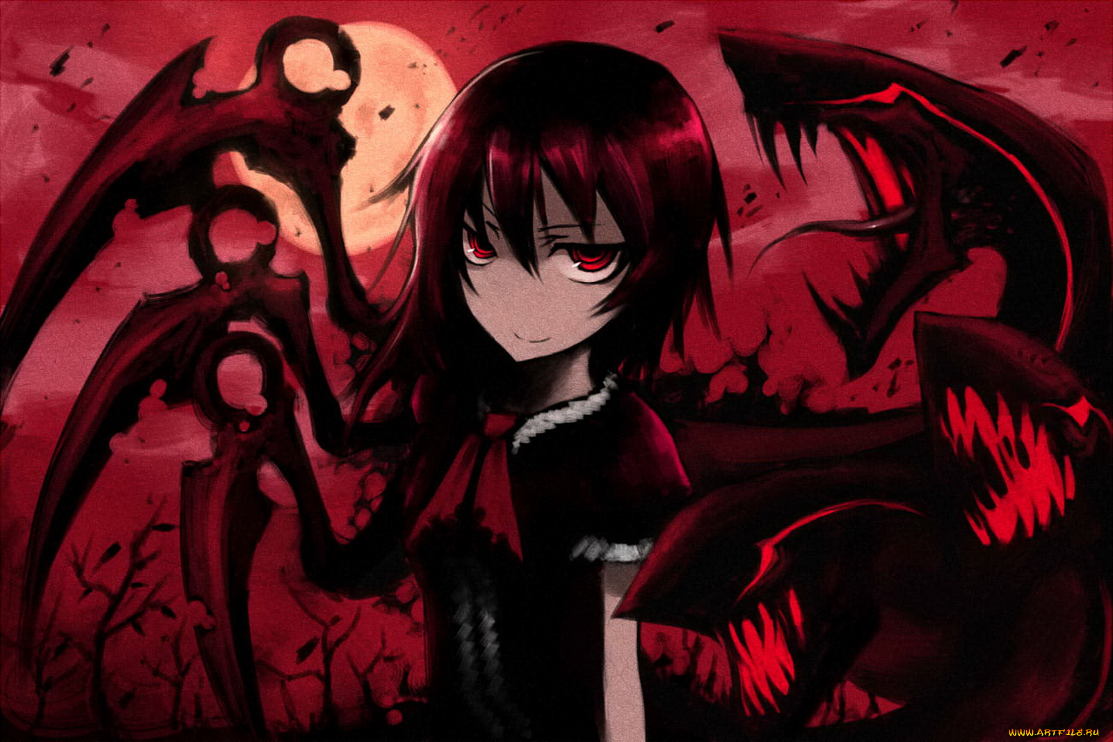 аниме, touhou, нуэ