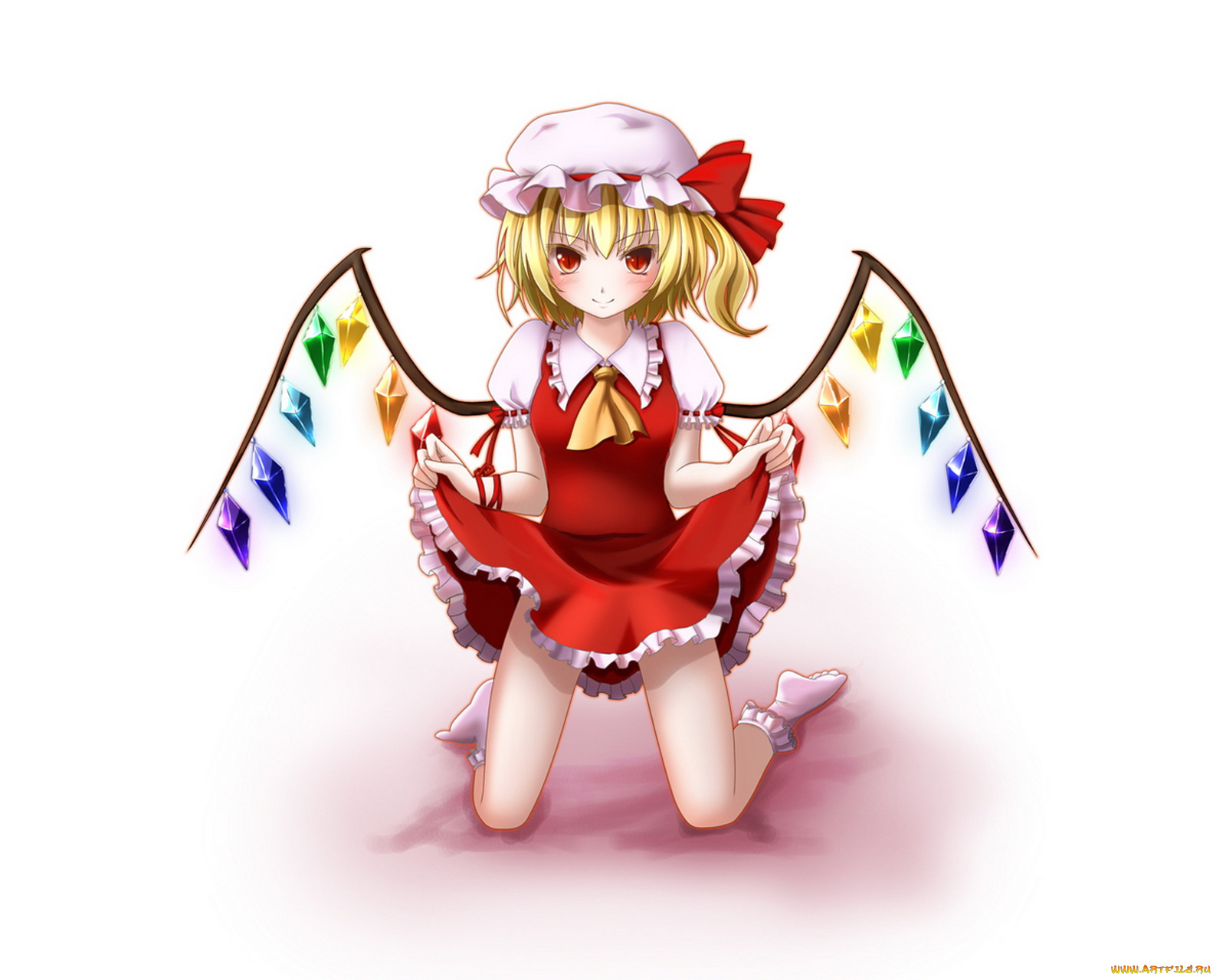 аниме, touhou, фландр, скарлет