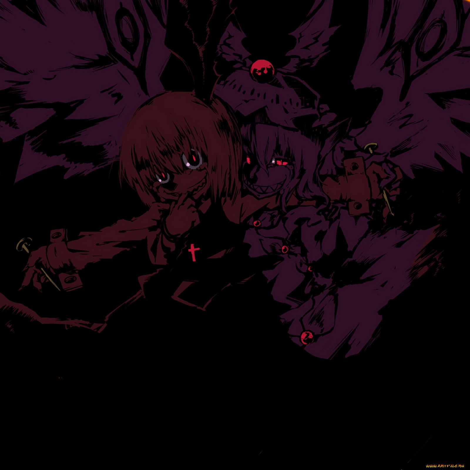 аниме, touhou, румия, мистия, лорелей