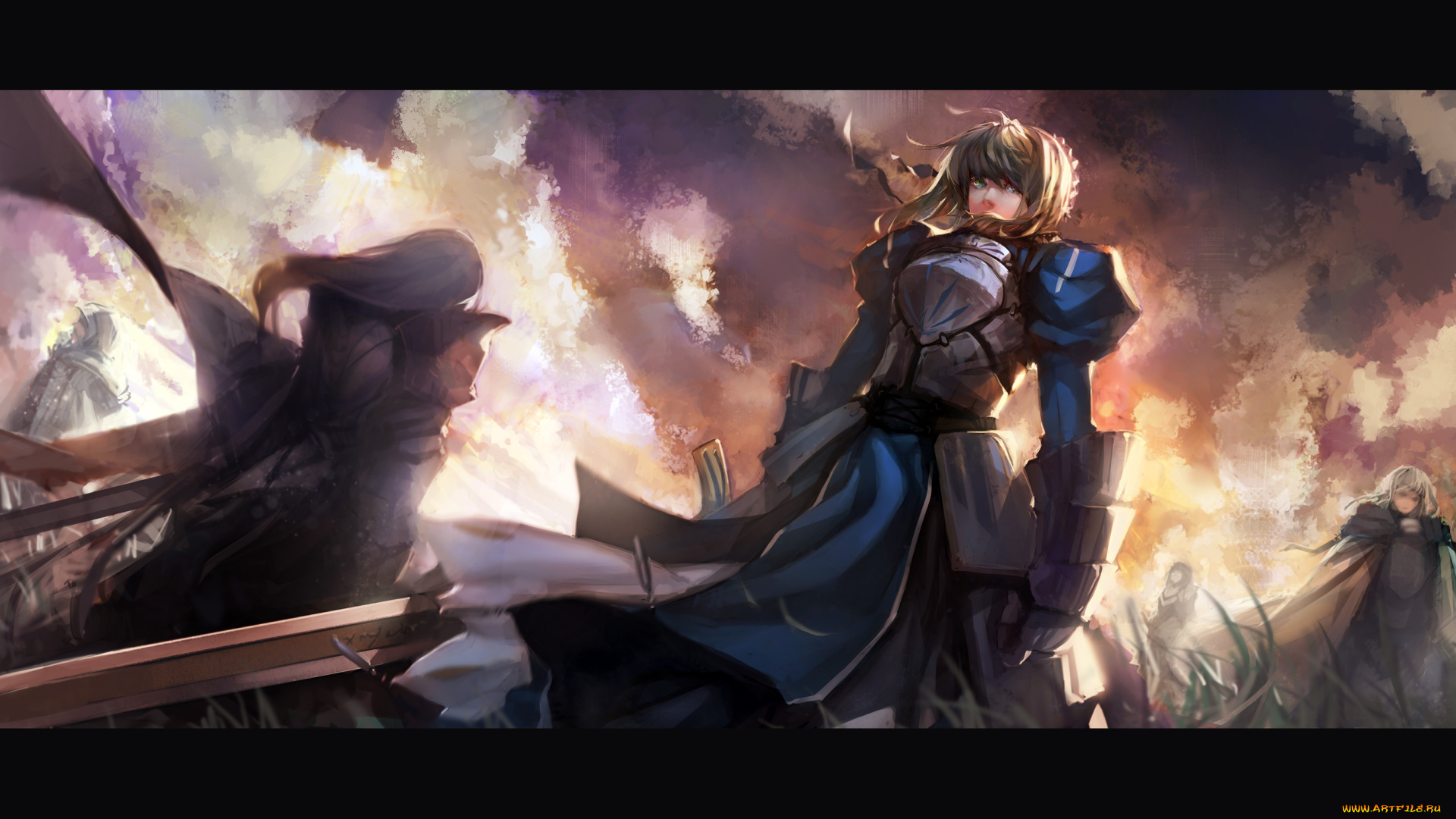 аниме, fate, zero, сейбр