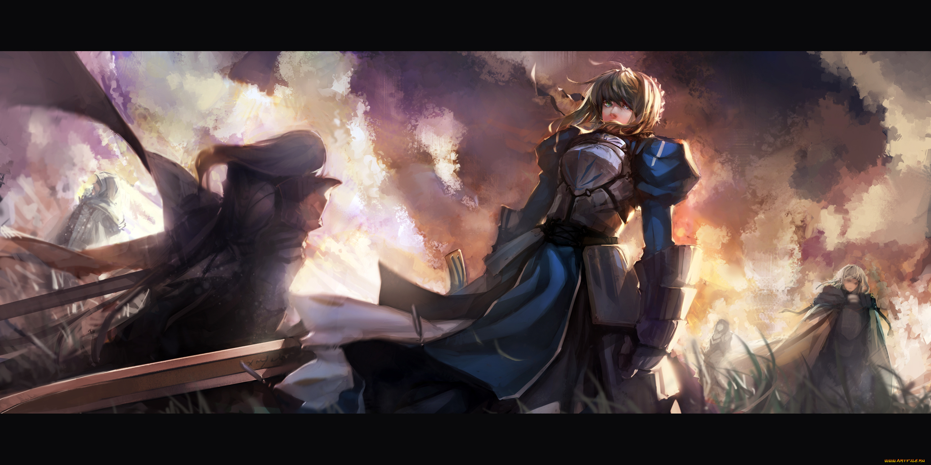 аниме, fate, zero, сейбр