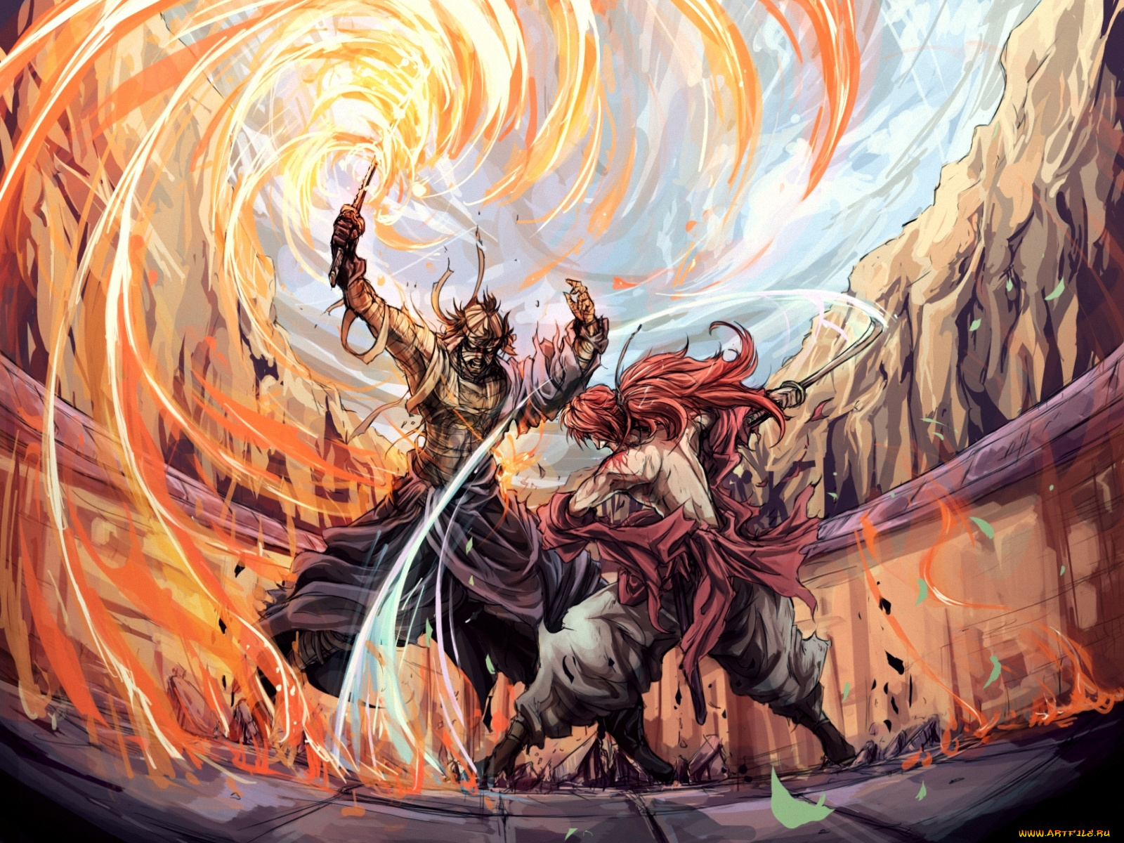 аниме, rurouni, kenshin, himura