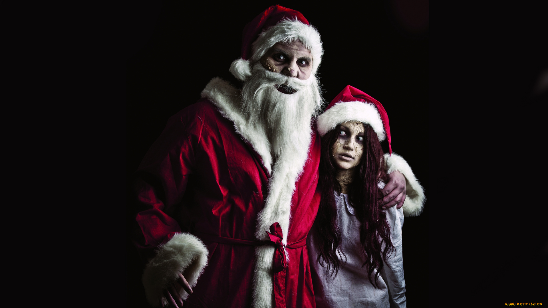 праздничные, дед, мороз, злой, санта