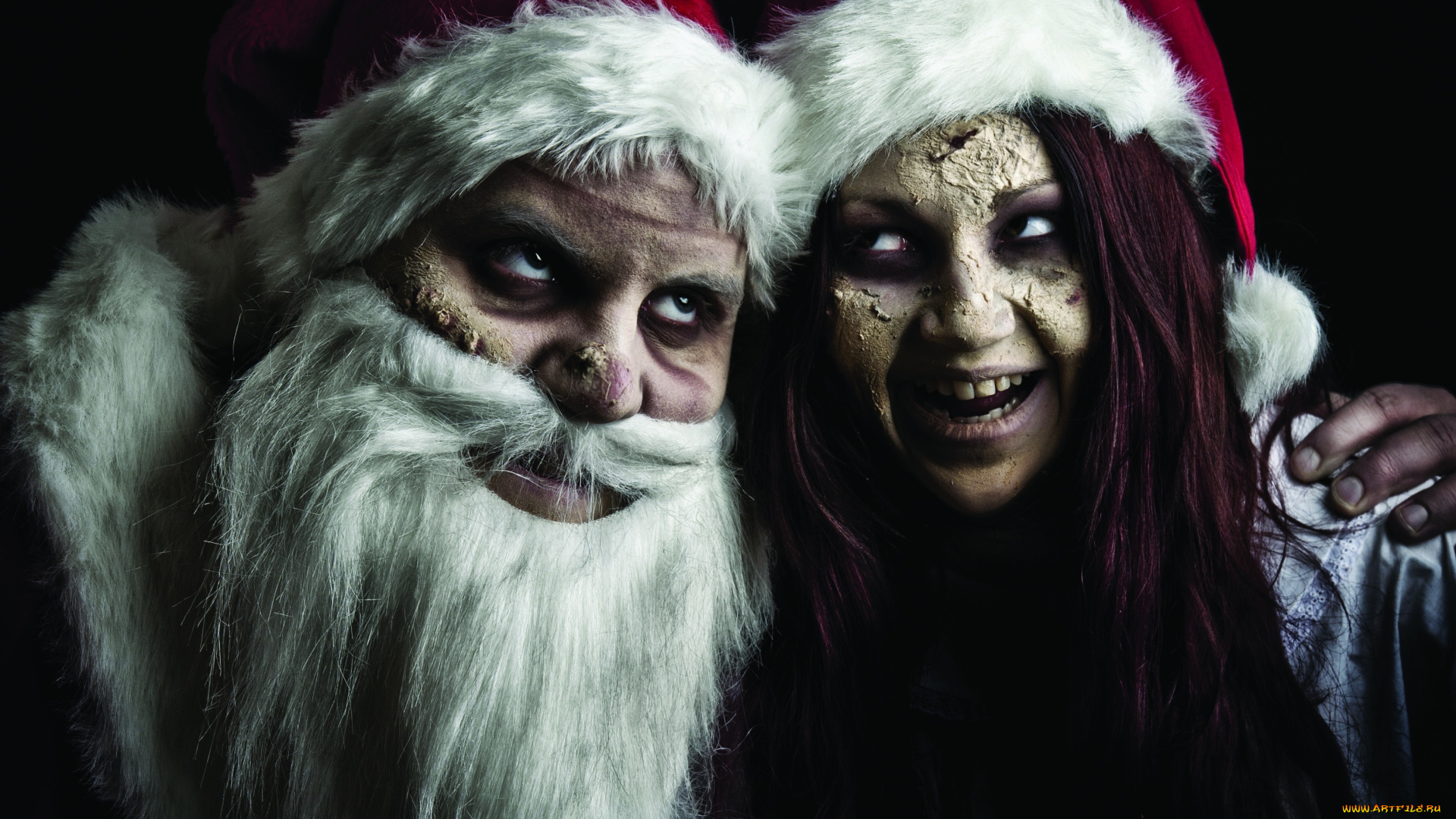 праздничные, дед, мороз, злой, санта