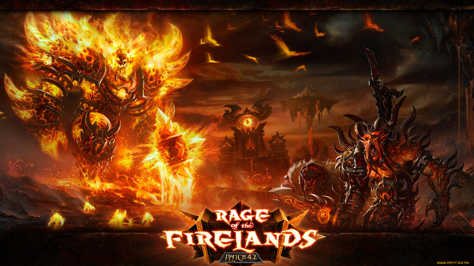 rage, of, the, firelands, видео, игры, хаос, огонь, чудовища