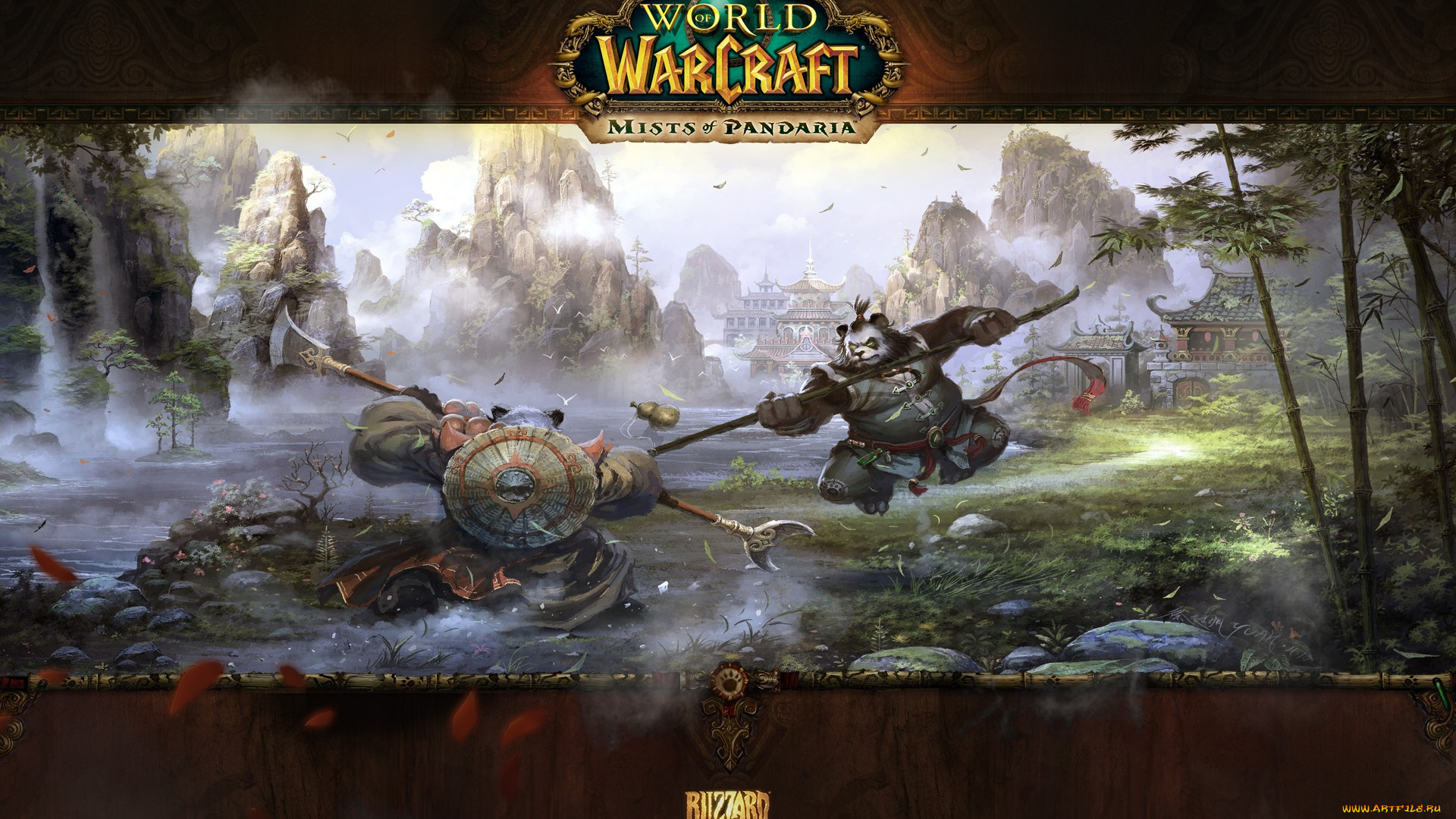 world, of, warcraft, mists, pandaria, видео, игры, панды-воины