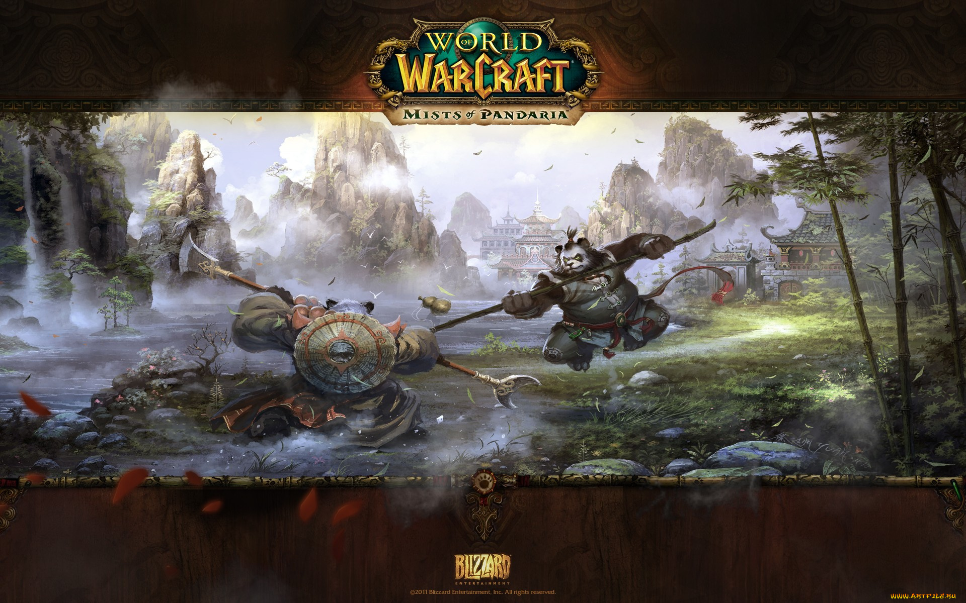 world, of, warcraft, mists, pandaria, видео, игры, панды-воины