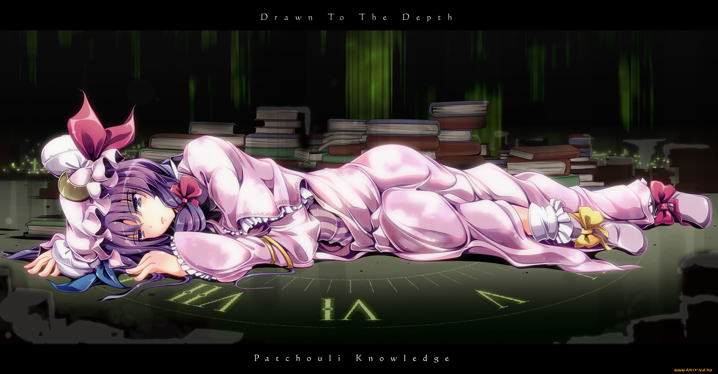 аниме, touhou, patchouli, knowledge