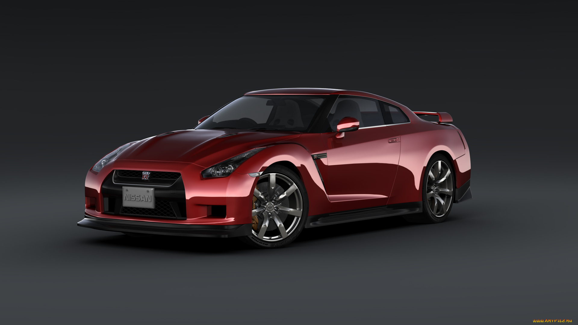 автомобили, 3д, front, nissan, gt-r