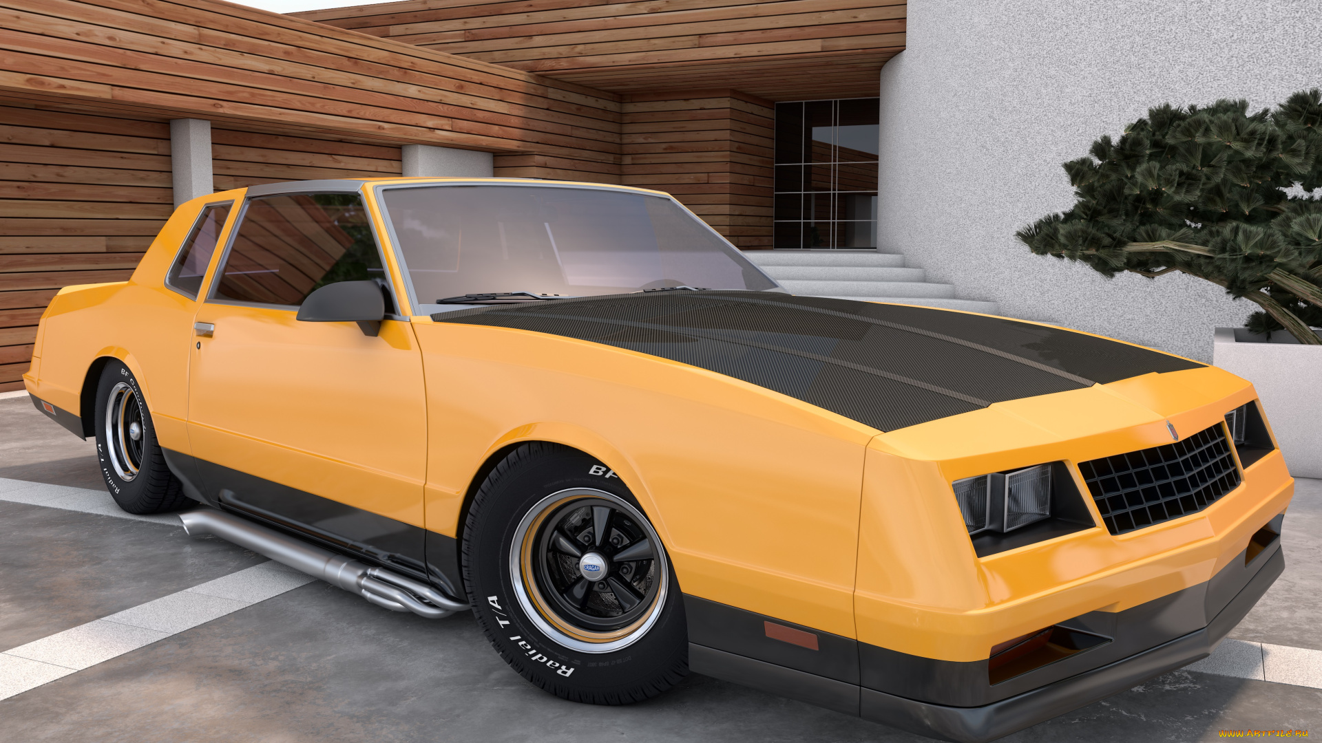 автомобили, 3д, ss, carlo, monte, chevrolet, 1986