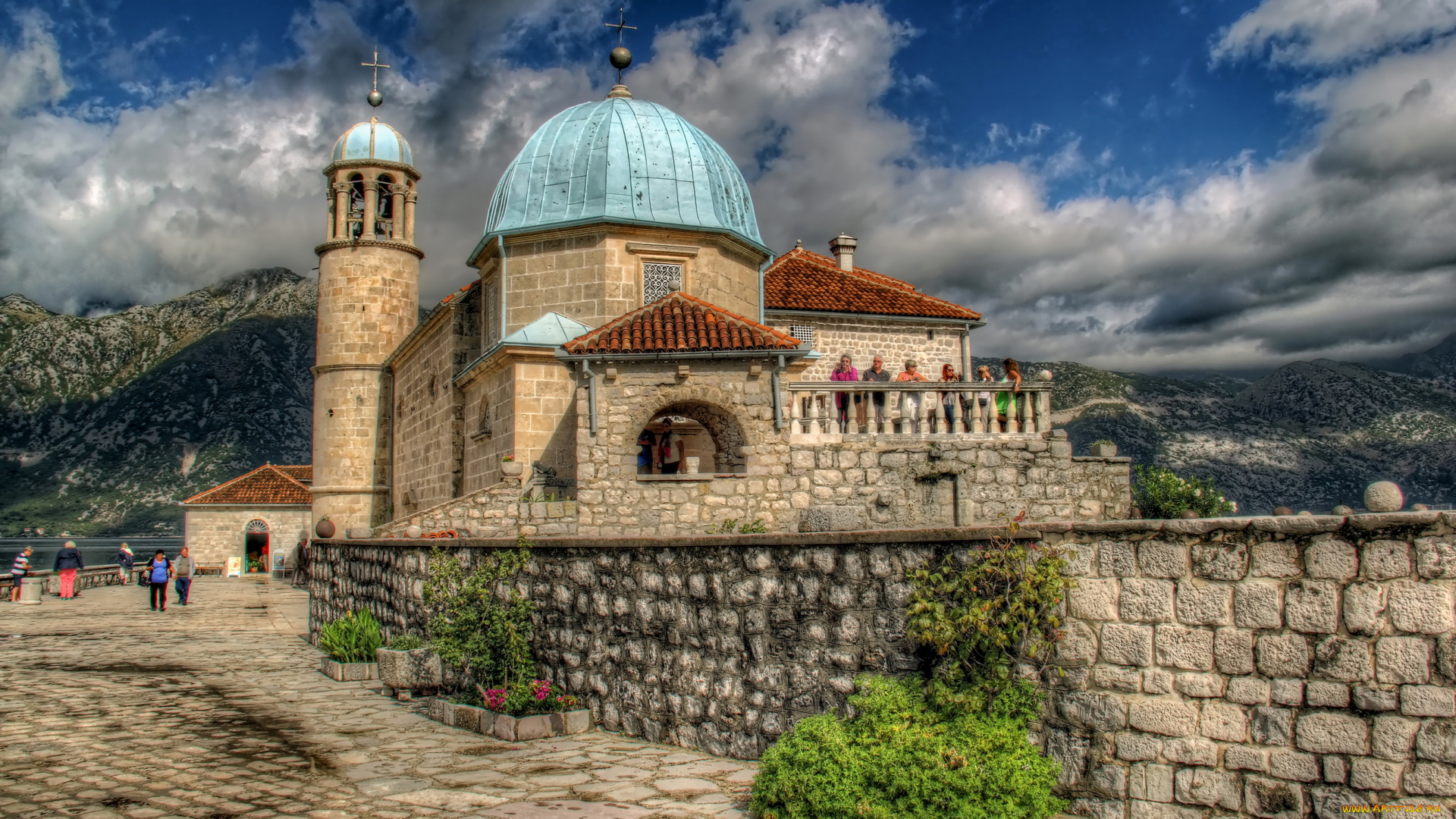 Черногория, , , monasterio, de, san, jorge, города, -, католические, соборы, , костелы, , аббатства, Черногория, монастырь, остров, храм