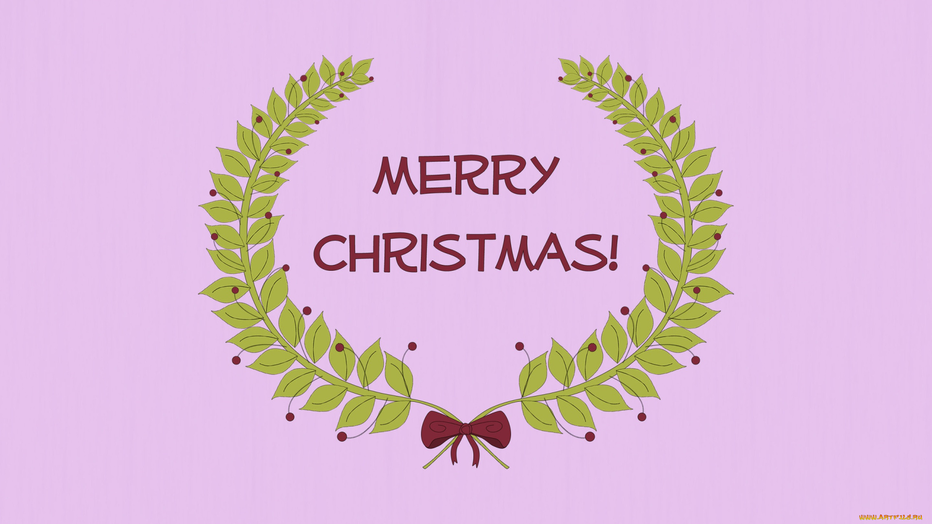 праздничные, векторная, графика, , новый, год, ветки, листья, бантик