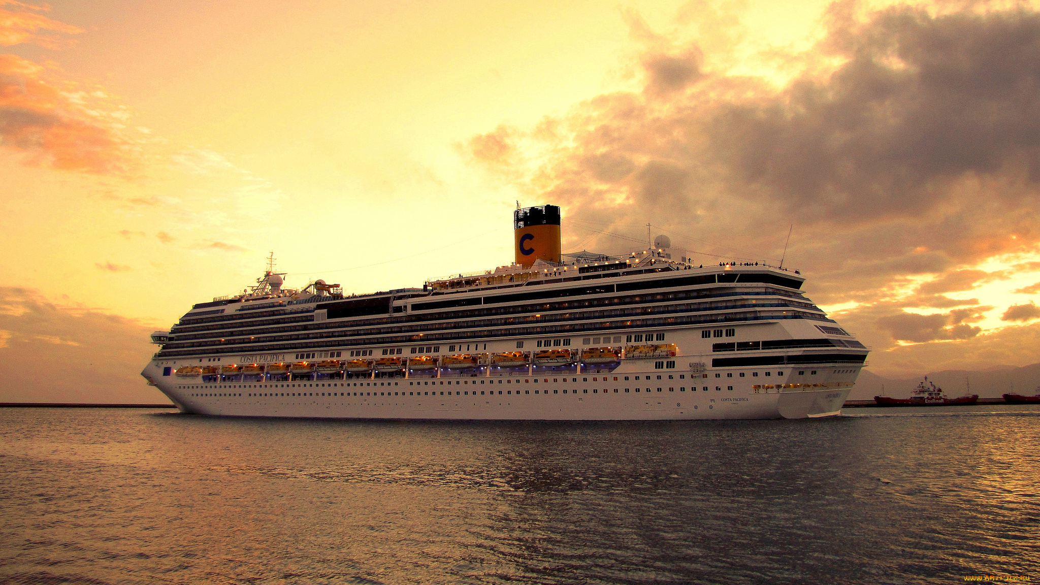 costa, pacifica, корабли, лайнеры, лайнер, круиз, океан