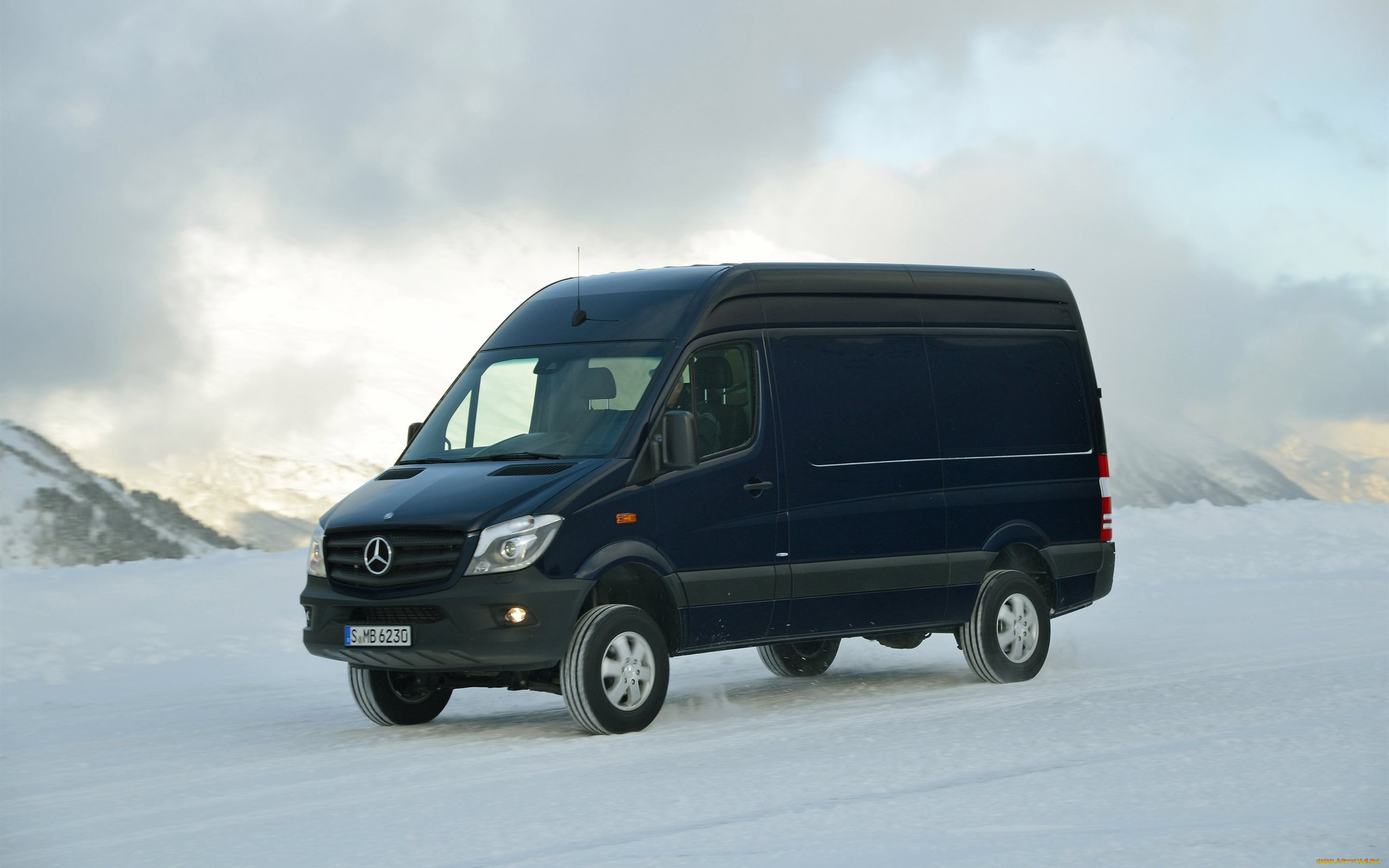 автомобили, mercedes-benz, снег