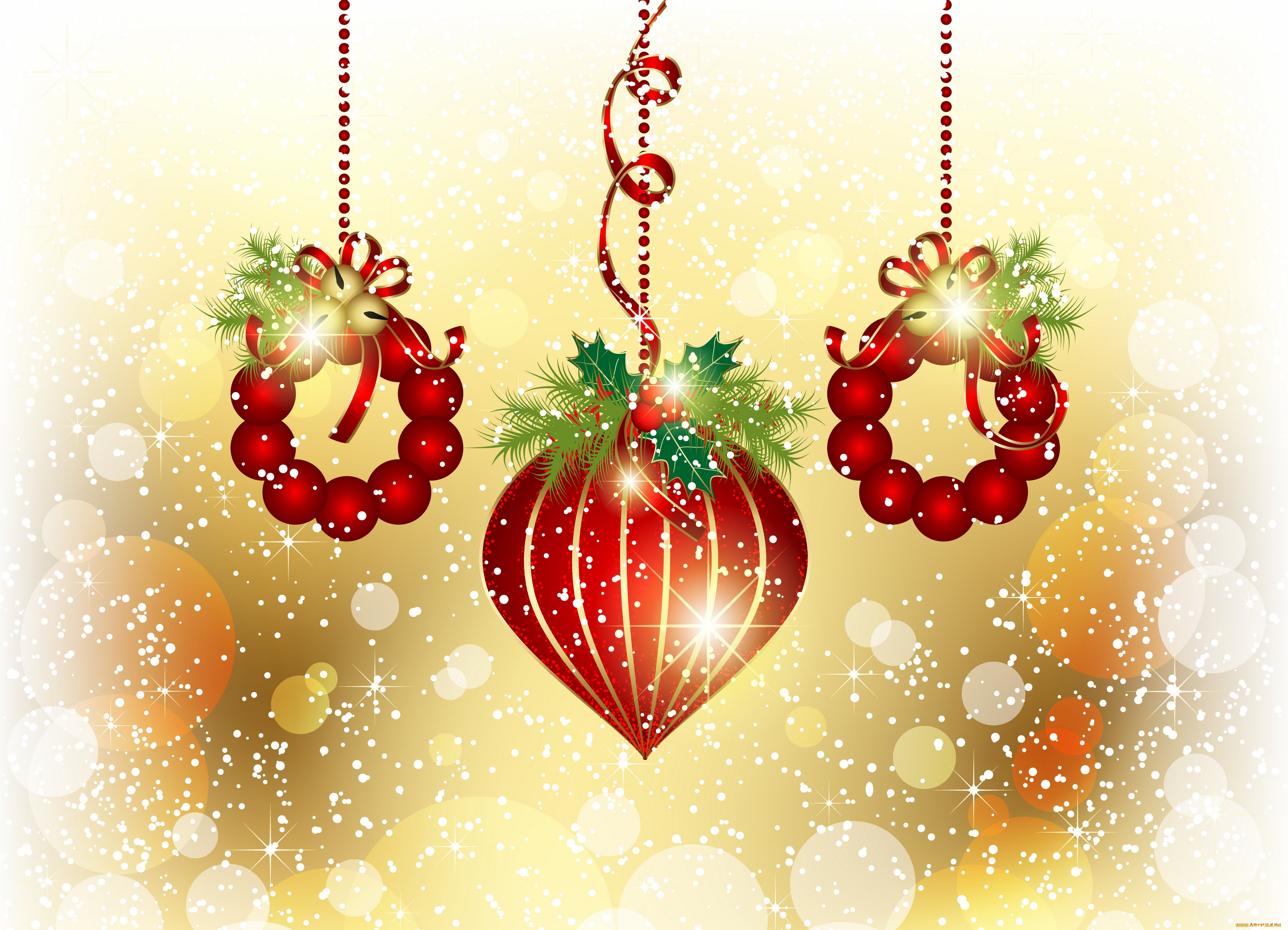 праздничные, векторная, графика, , новый, год, игрушки, украшения, вектор