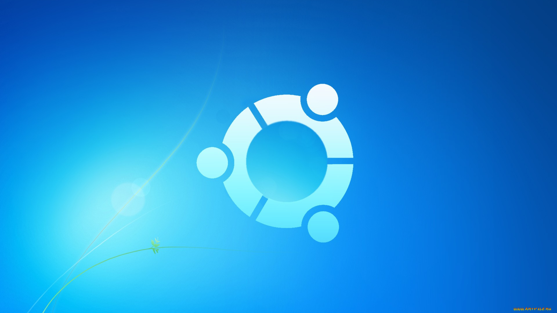 компьютеры, ubuntu, linux, логотип, фон