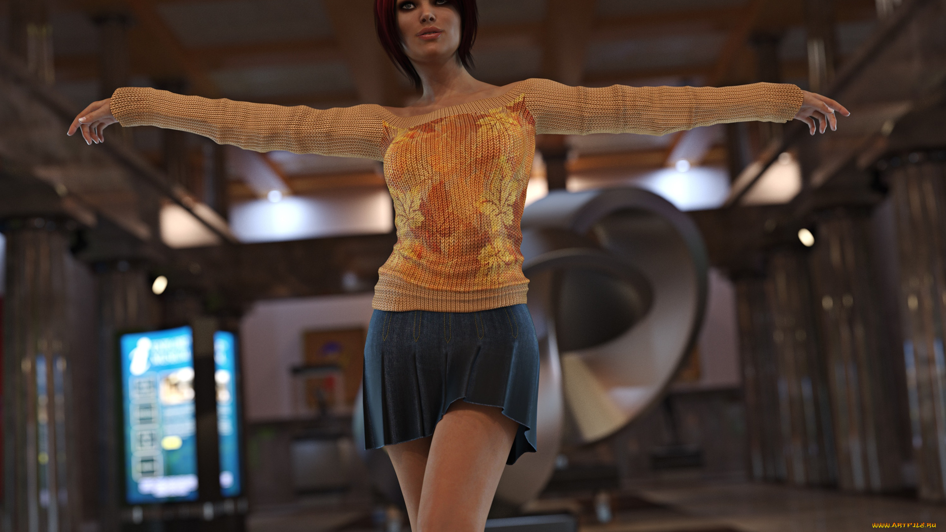 3д, графика, люди, , people, девушка, фон, взгляд