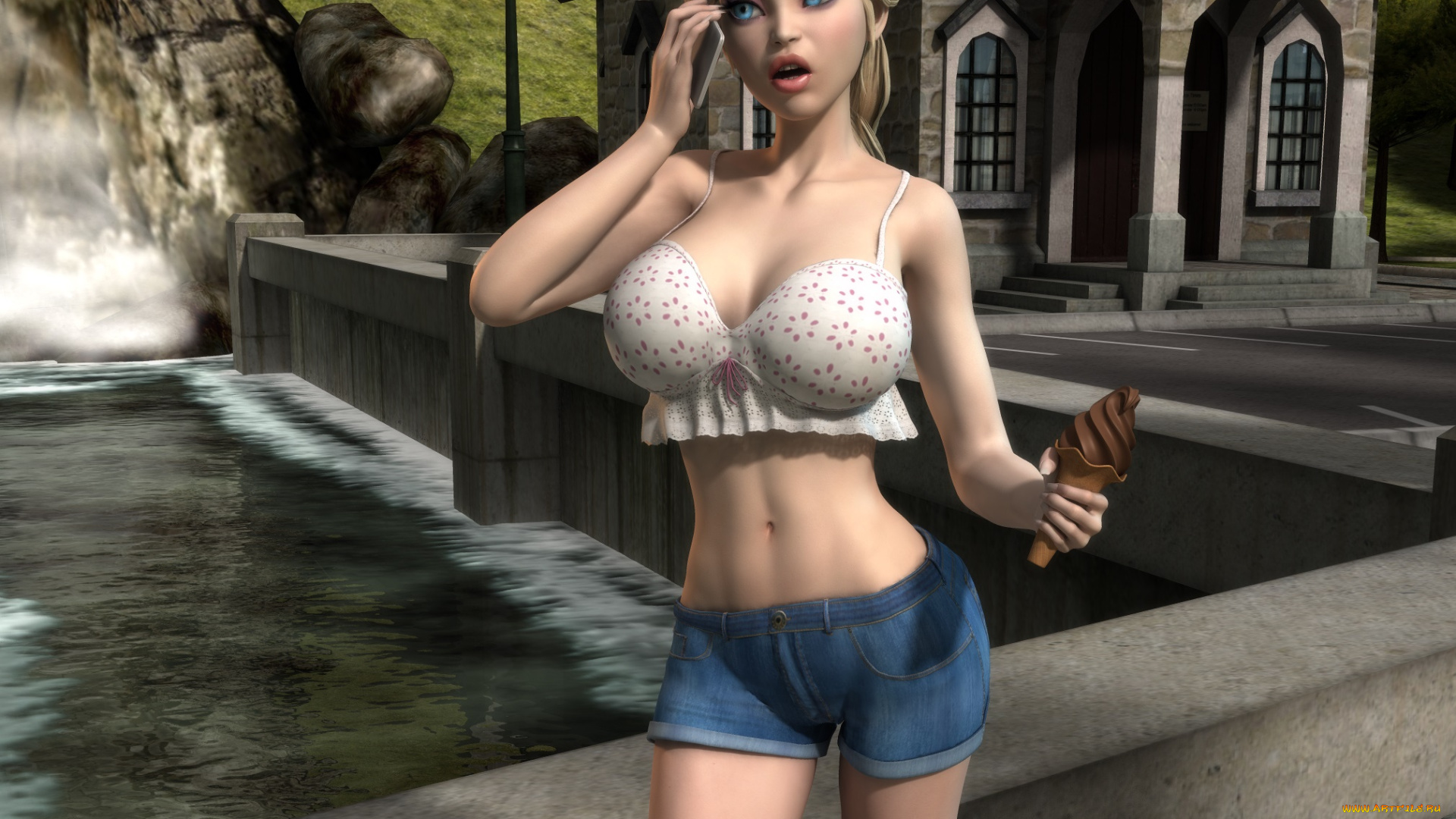 3д, графика, люди, , people, фон, взгляд, девушка