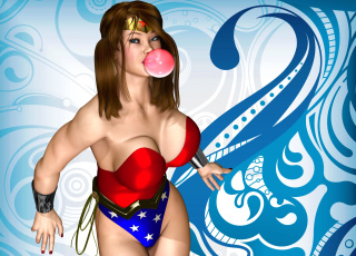 обоя 3д графика, люди , people, взгляд, девушка, фон