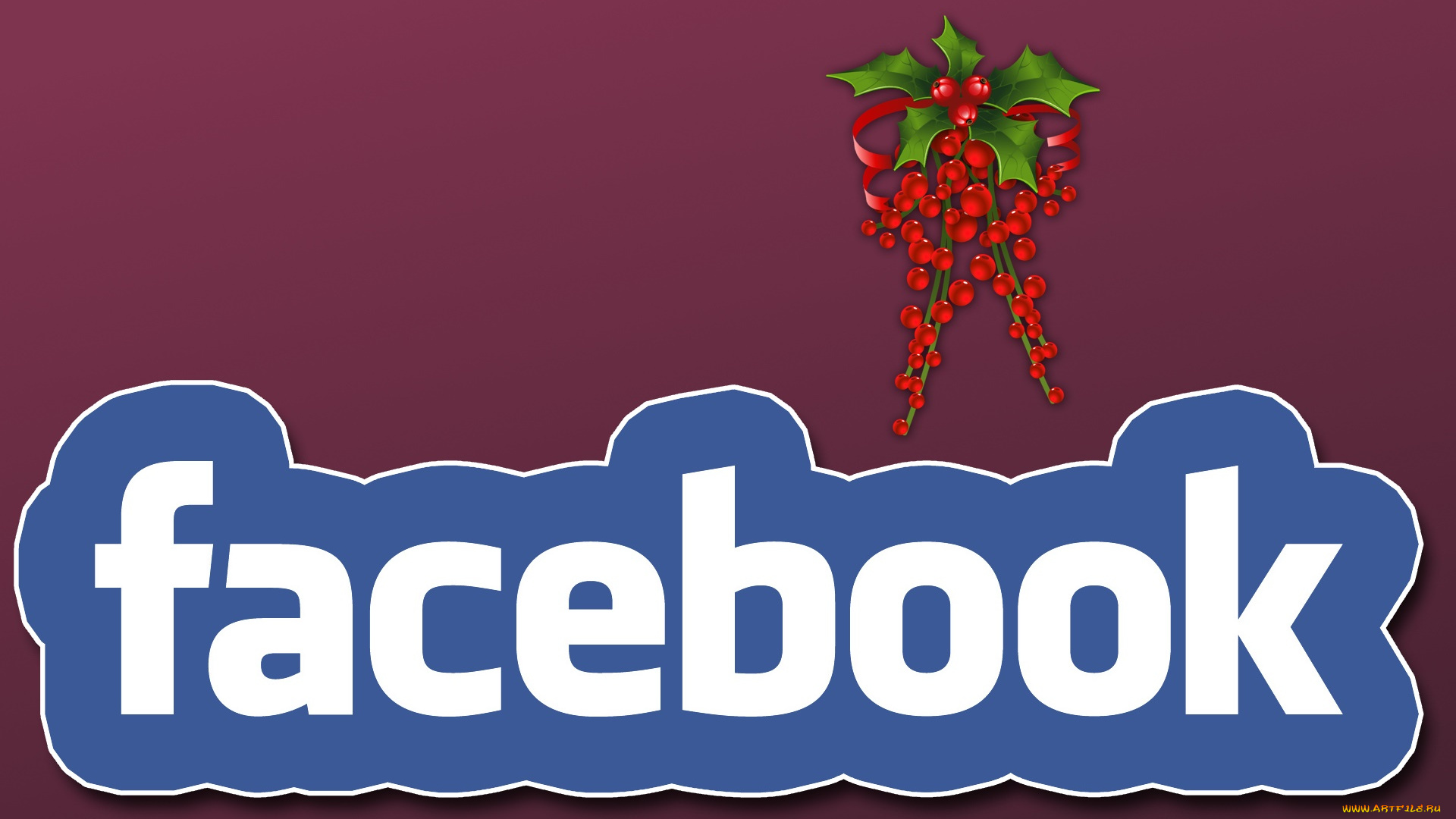 компьютеры, facebook, фон, логотип